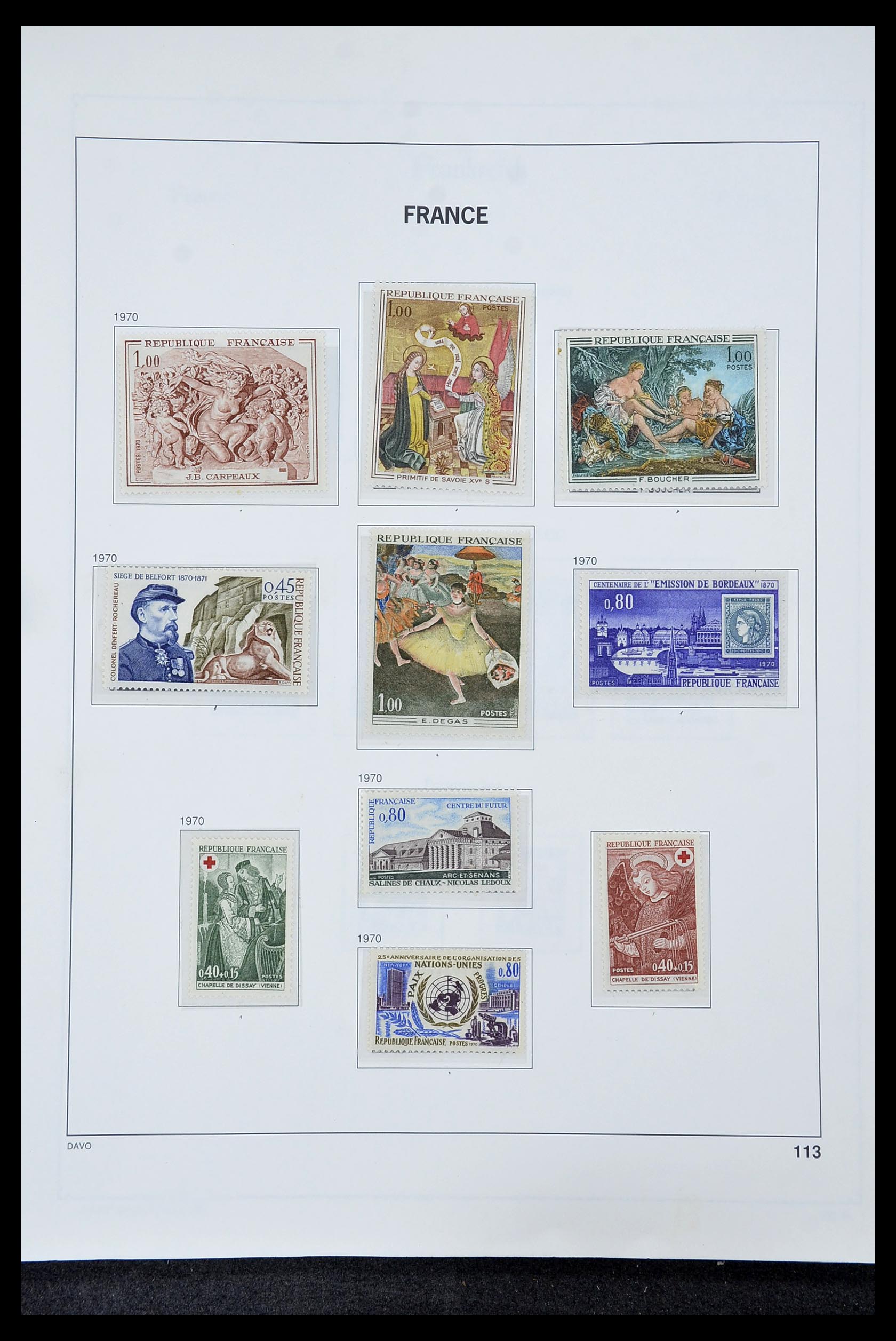 34580 144 - Postzegelverzameling 34580 Frankrijk 1900-1971.