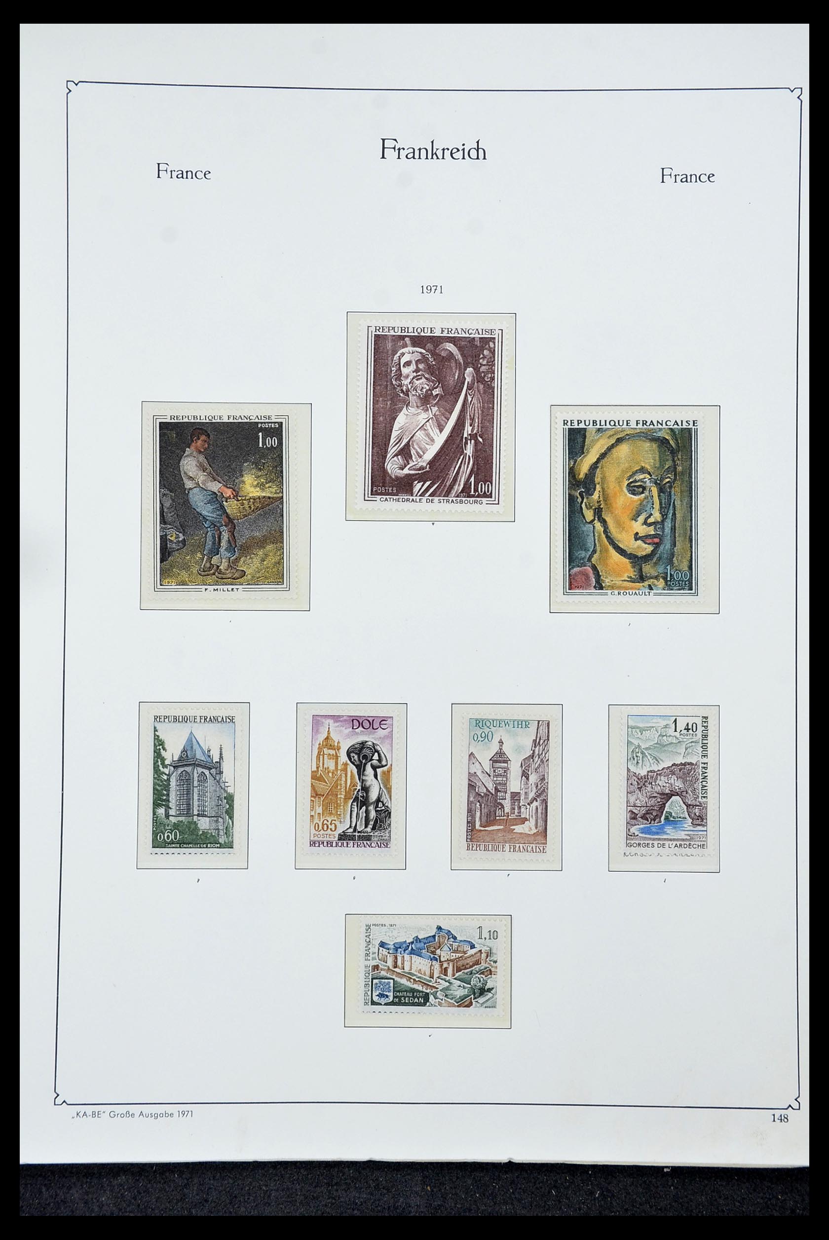 34580 148 - Postzegelverzameling 34580 Frankrijk 1900-1971.