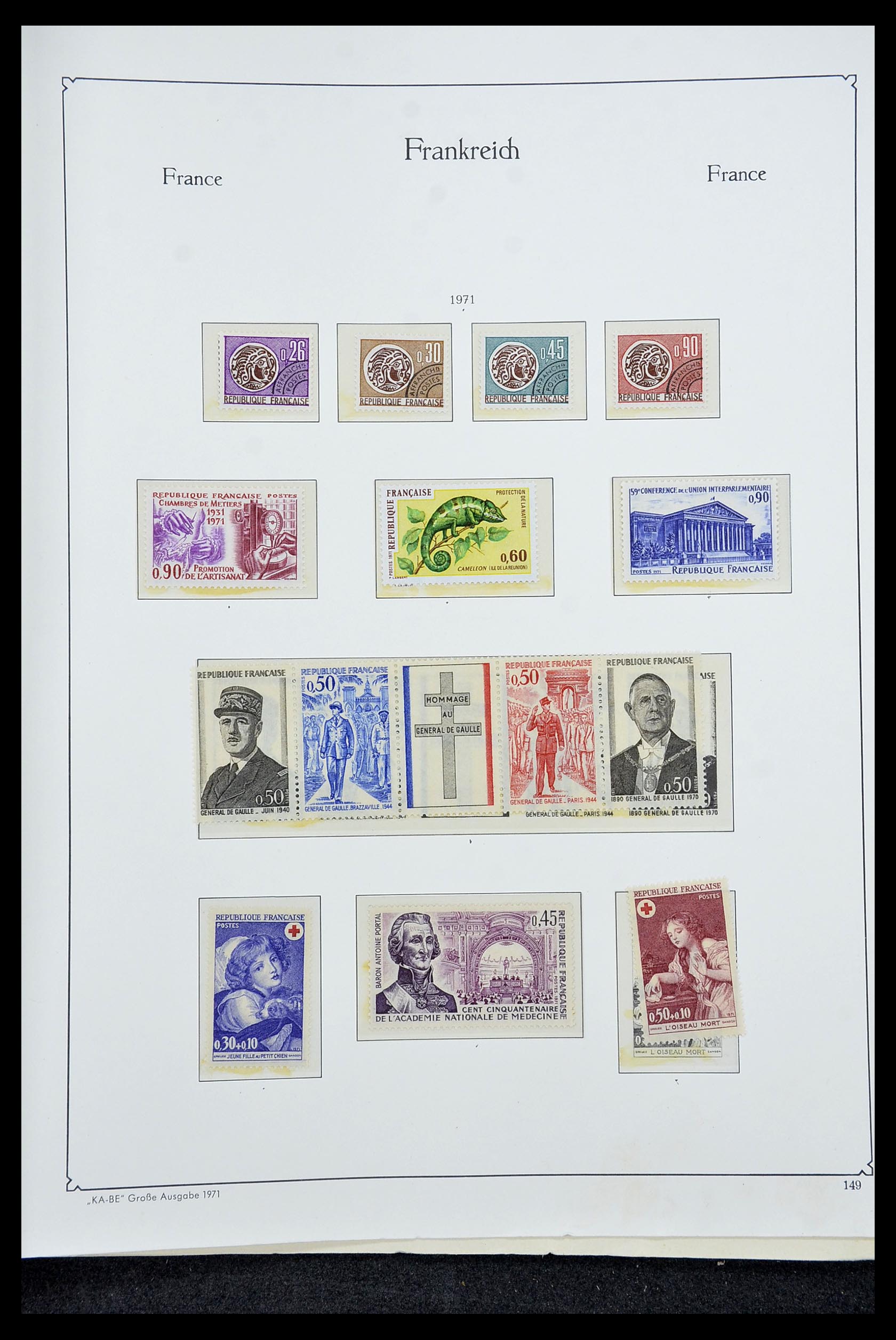 34580 149 - Postzegelverzameling 34580 Frankrijk 1900-1971.