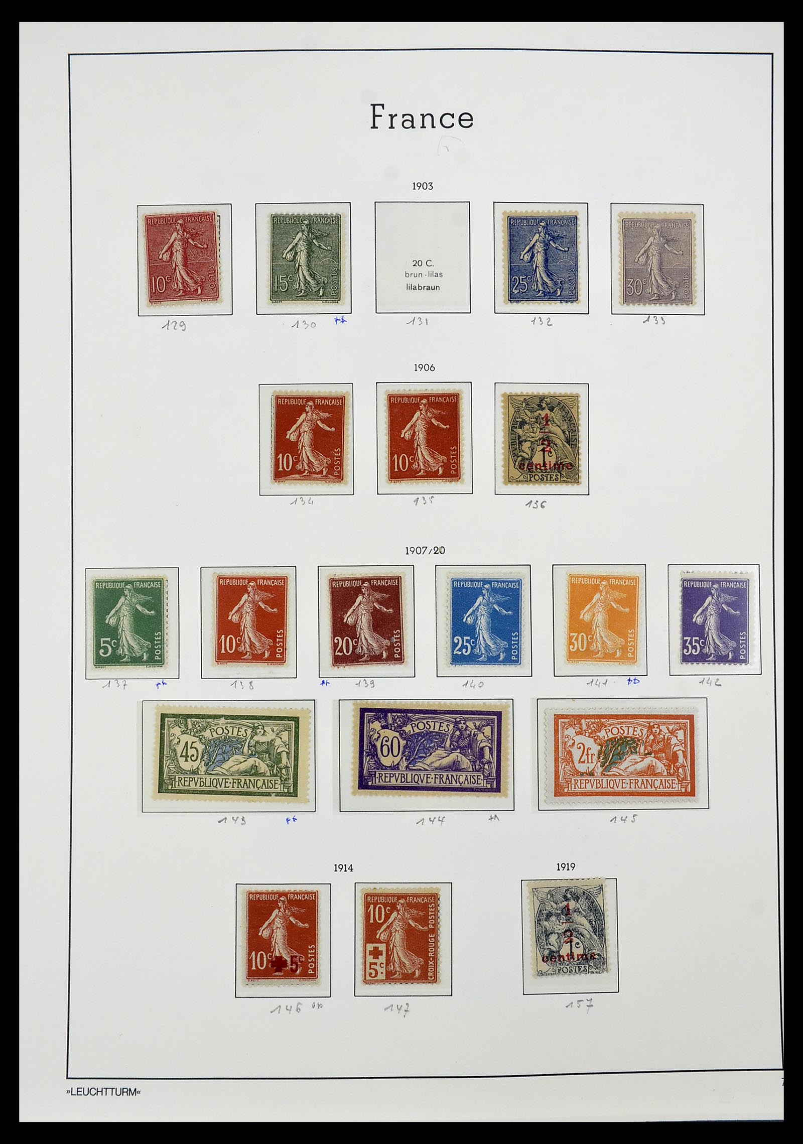 34581 007 - Postzegelverzameling 34581 Frankrijk 1849-1965.
