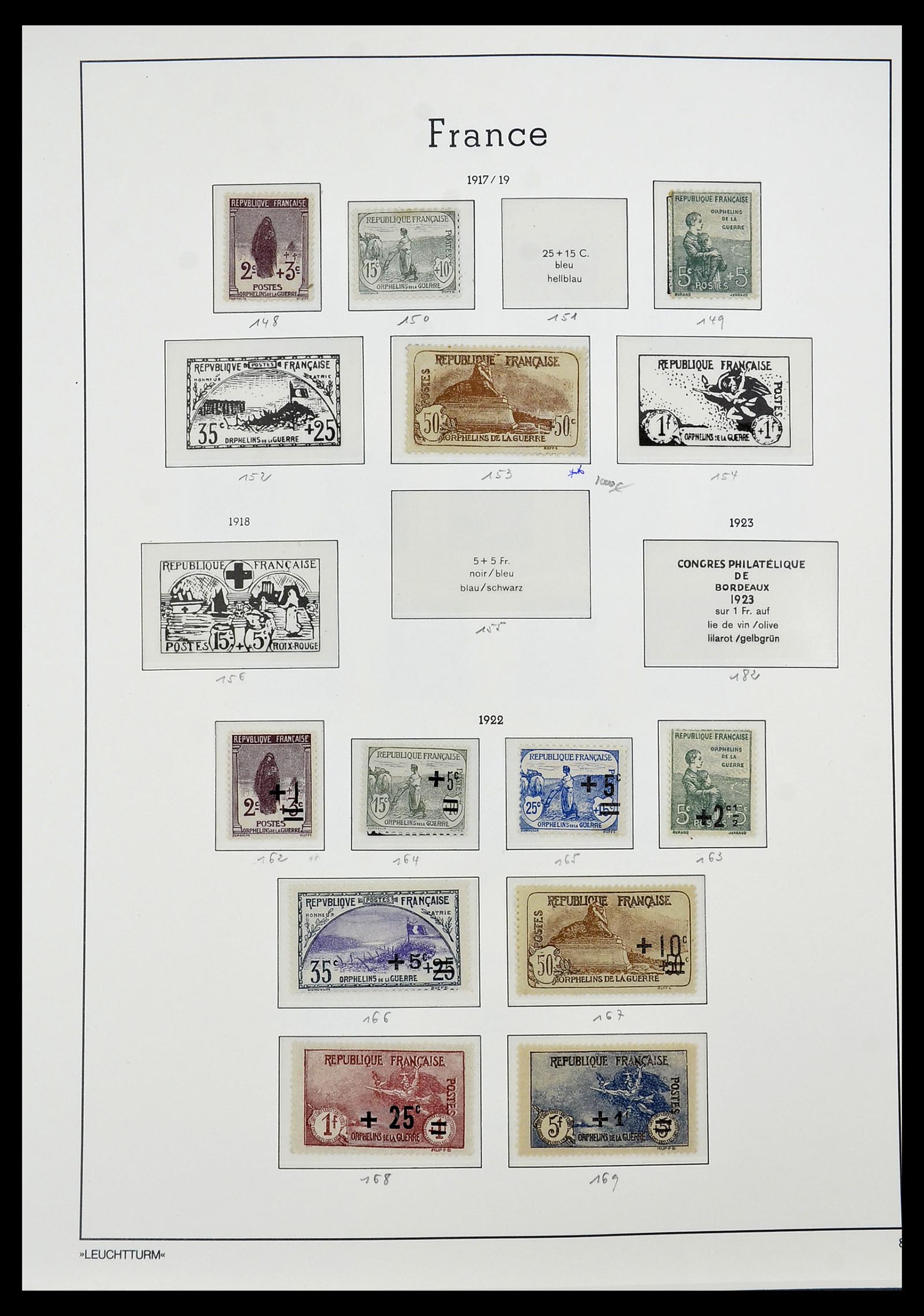 34581 008 - Postzegelverzameling 34581 Frankrijk 1849-1965.