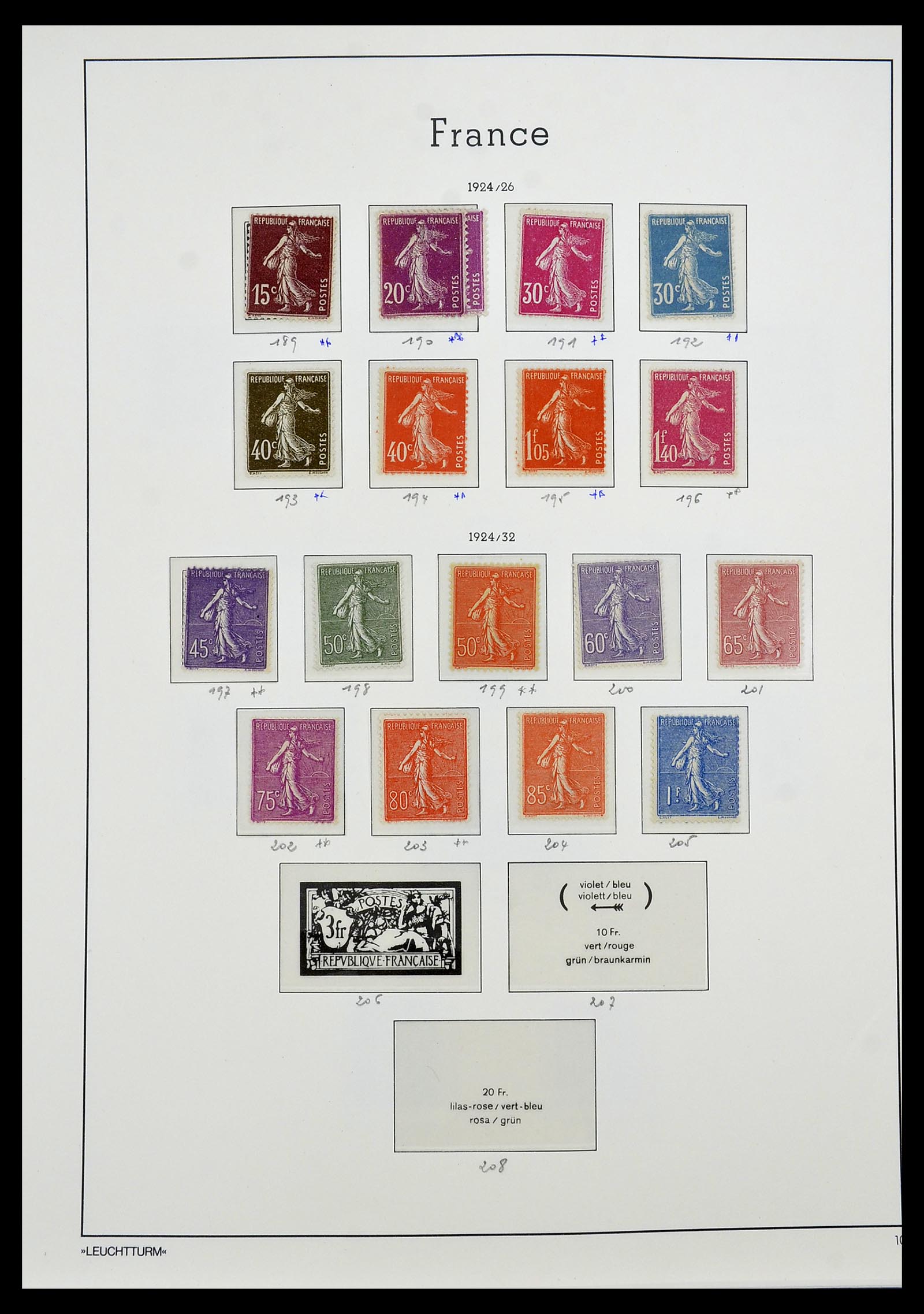 34581 010 - Postzegelverzameling 34581 Frankrijk 1849-1965.