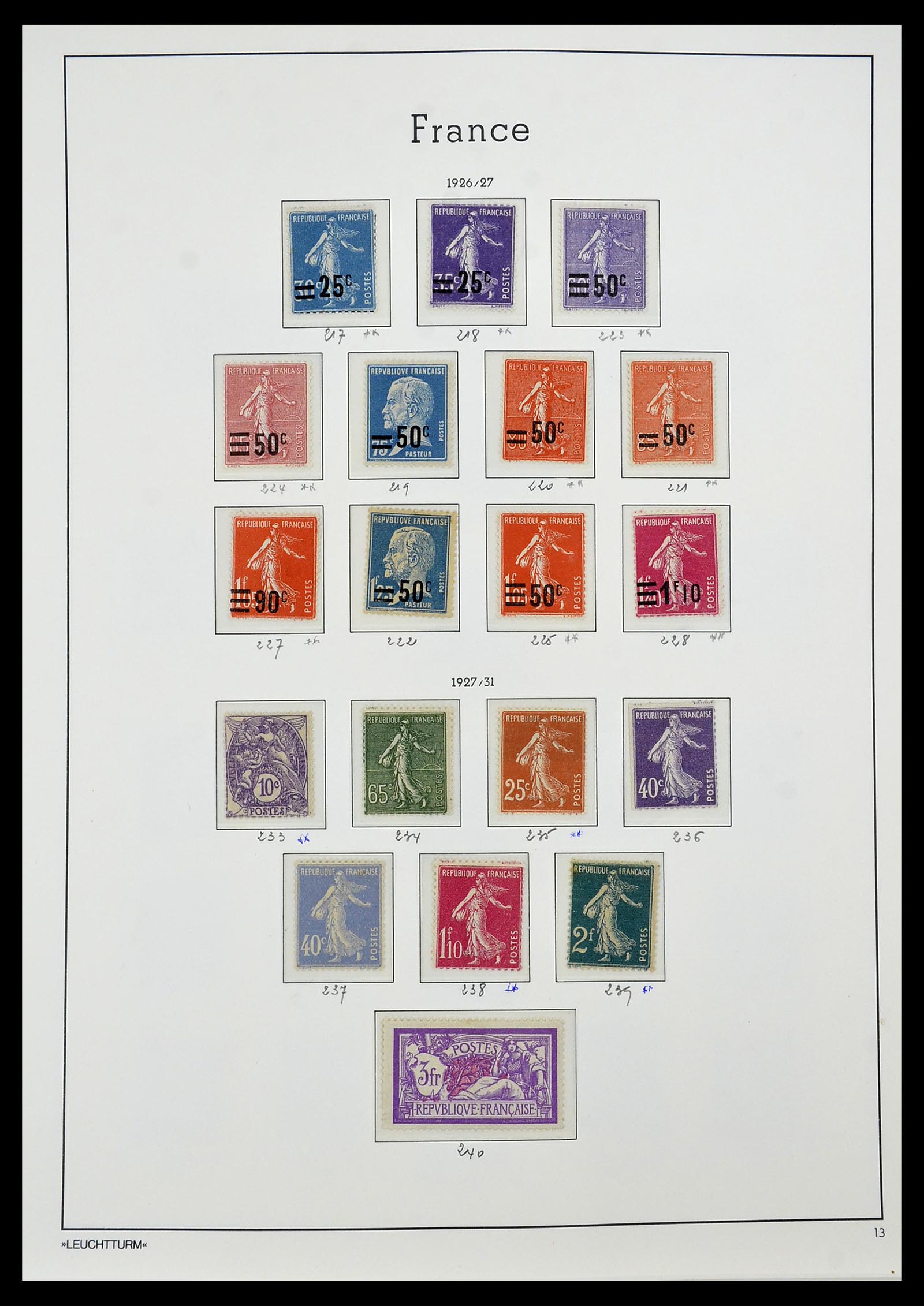 34581 012 - Postzegelverzameling 34581 Frankrijk 1849-1965.
