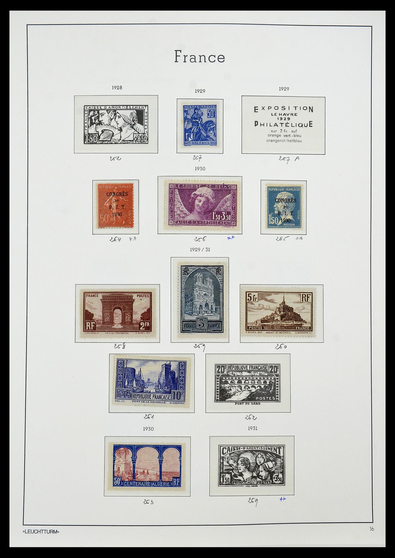 34581 014 - Postzegelverzameling 34581 Frankrijk 1849-1965.