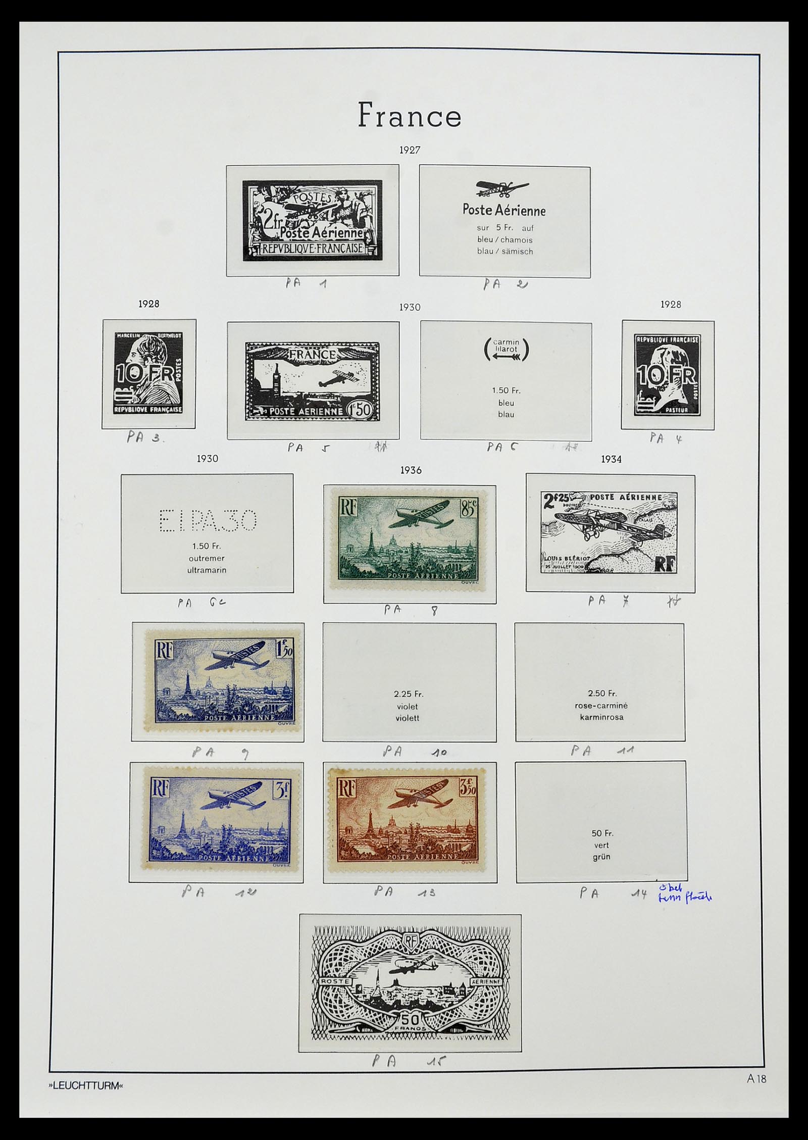 34581 018 - Postzegelverzameling 34581 Frankrijk 1849-1965.