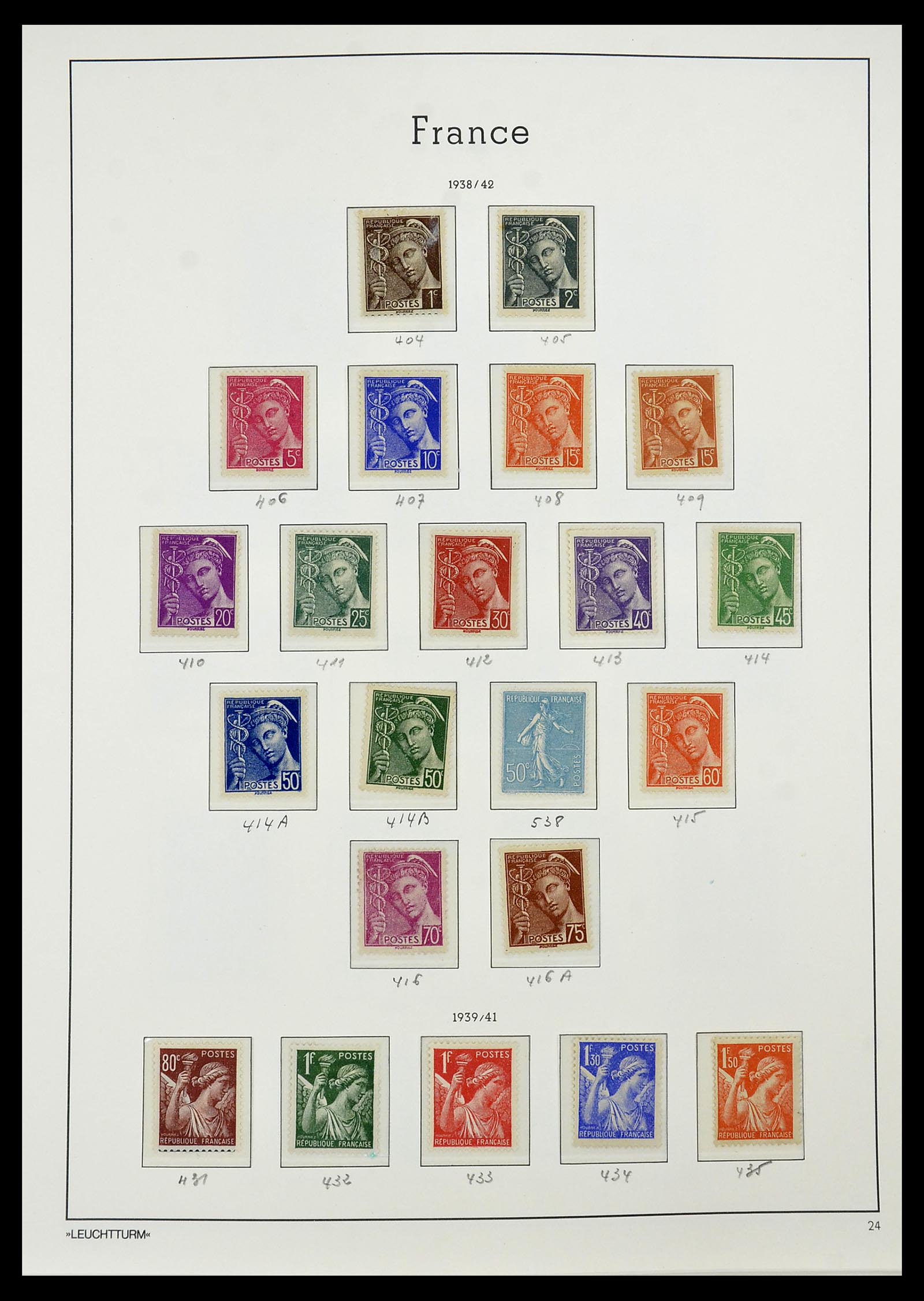34581 025 - Postzegelverzameling 34581 Frankrijk 1849-1965.