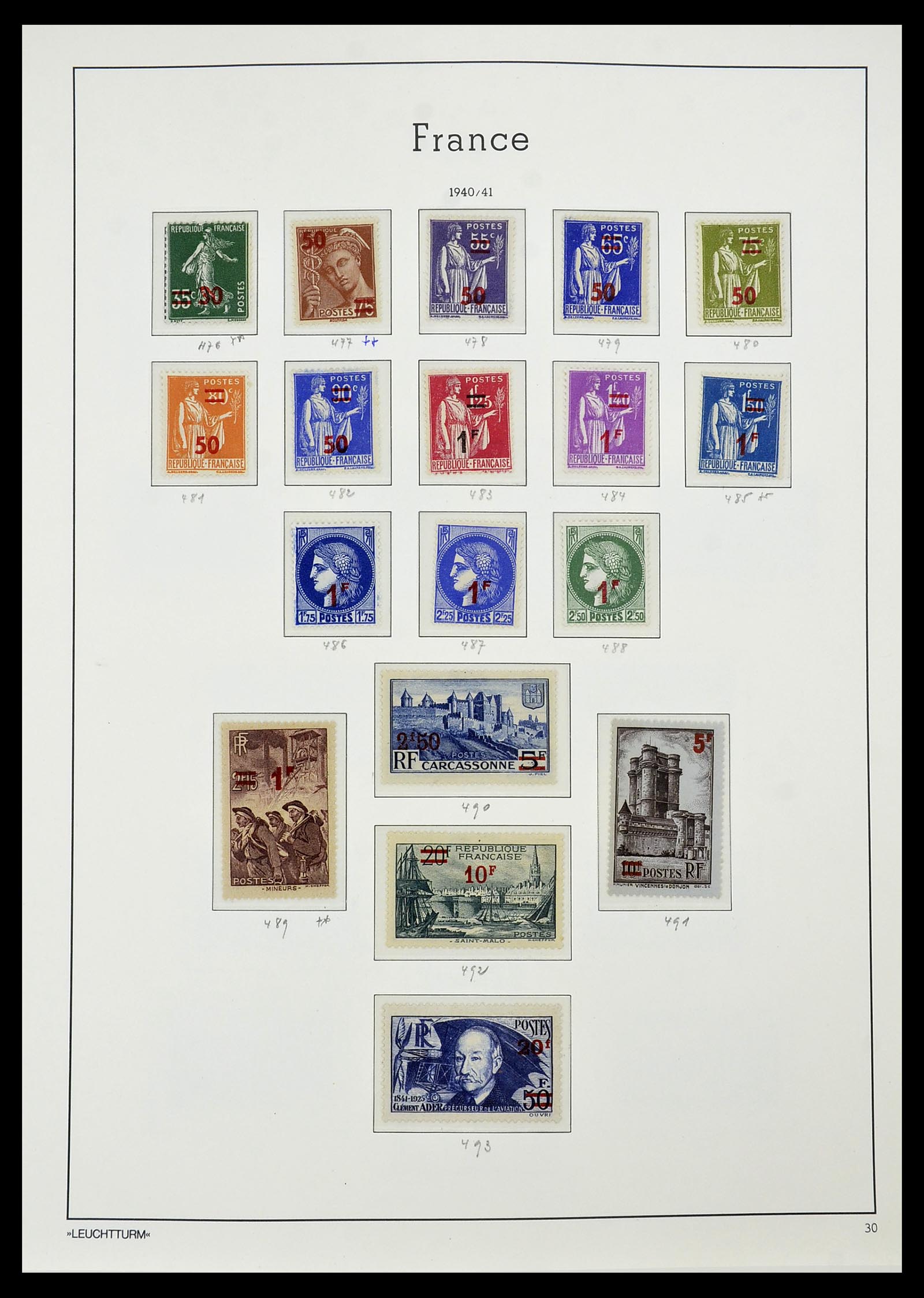34581 031 - Postzegelverzameling 34581 Frankrijk 1849-1965.