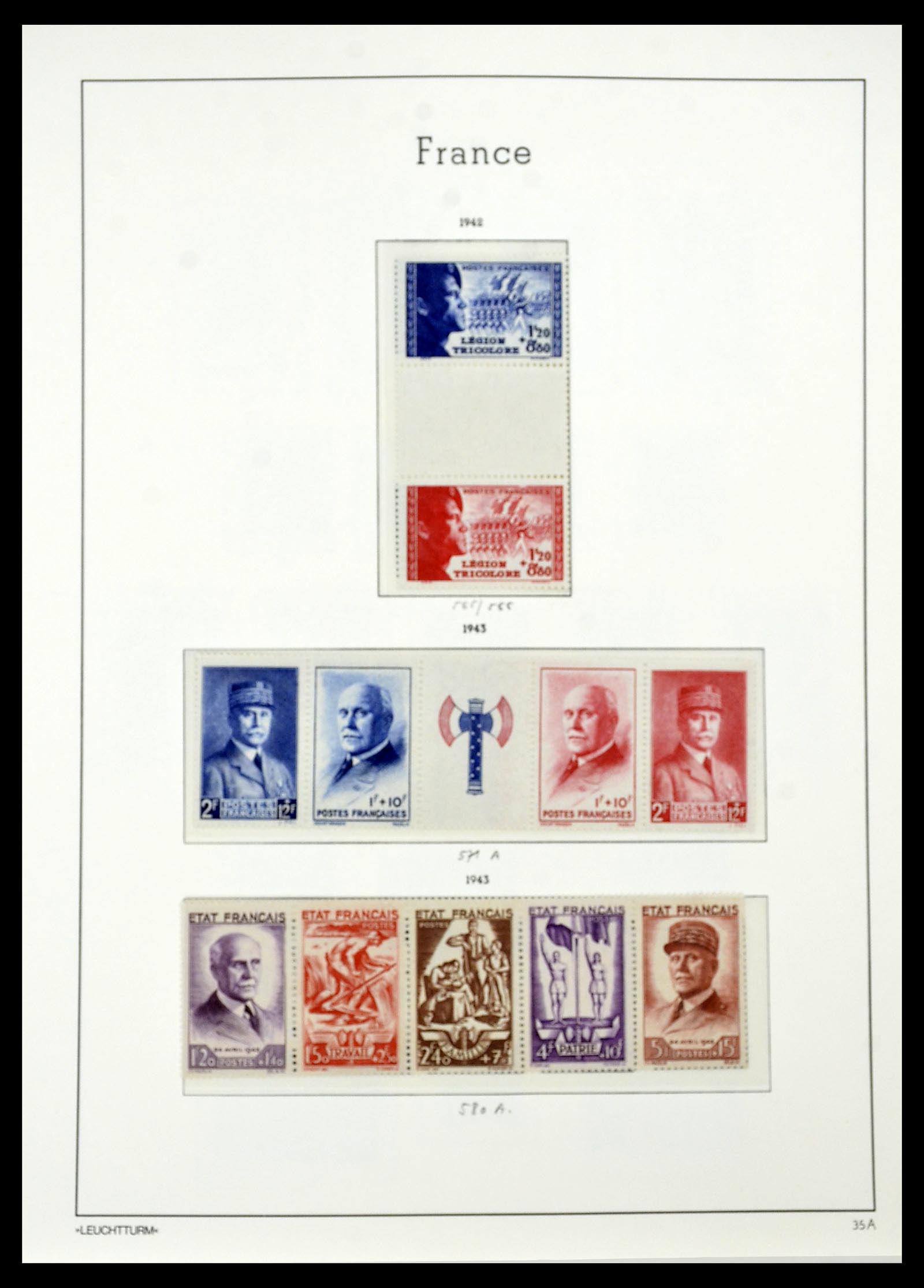 34581 036 - Postzegelverzameling 34581 Frankrijk 1849-1965.
