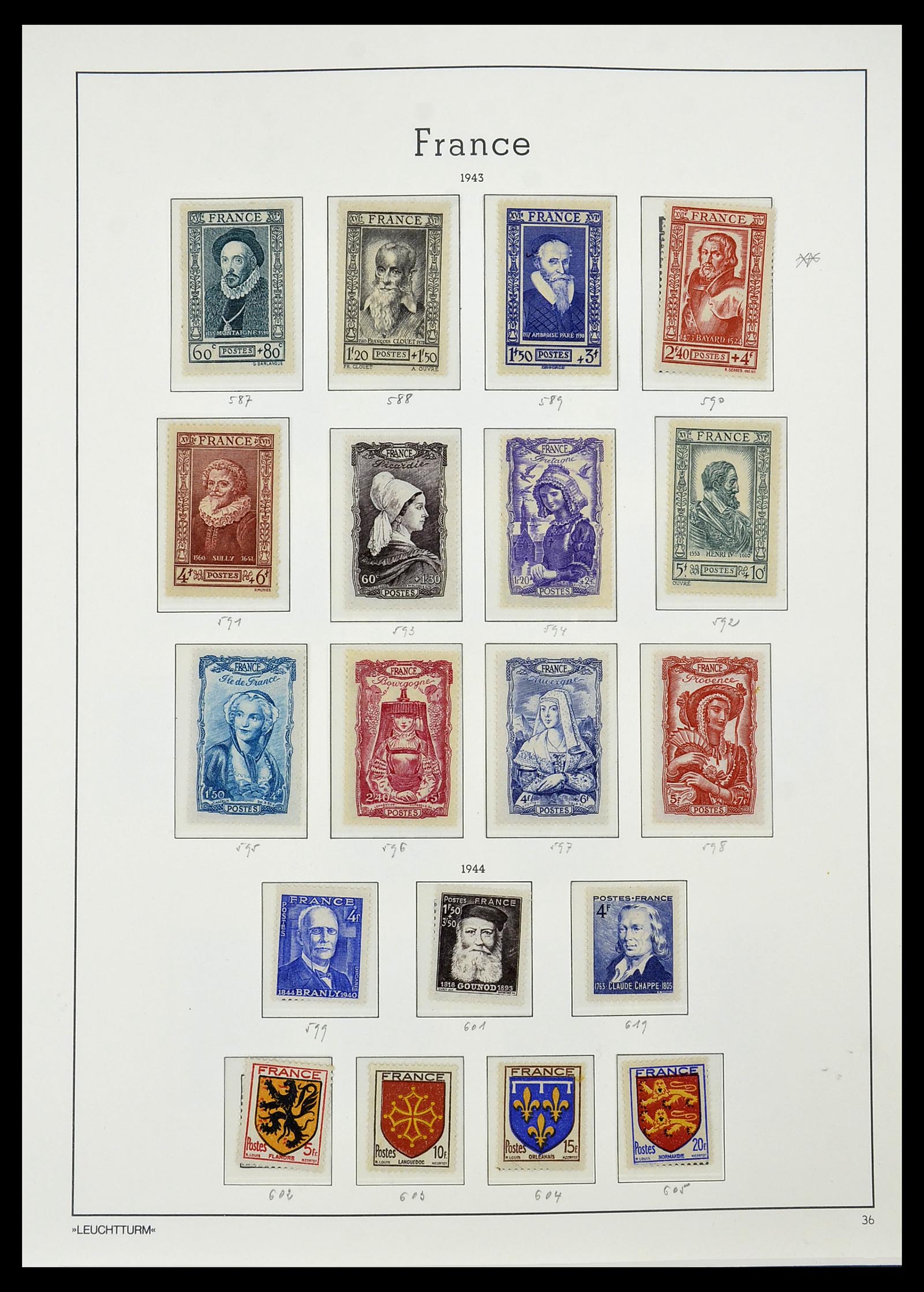 34581 038 - Postzegelverzameling 34581 Frankrijk 1849-1965.