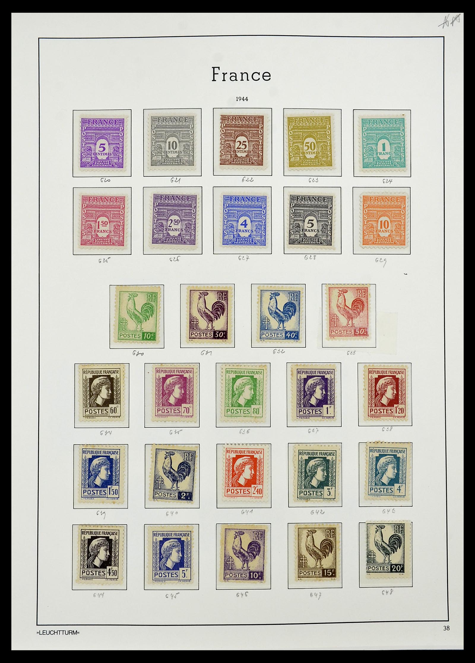 34581 040 - Postzegelverzameling 34581 Frankrijk 1849-1965.