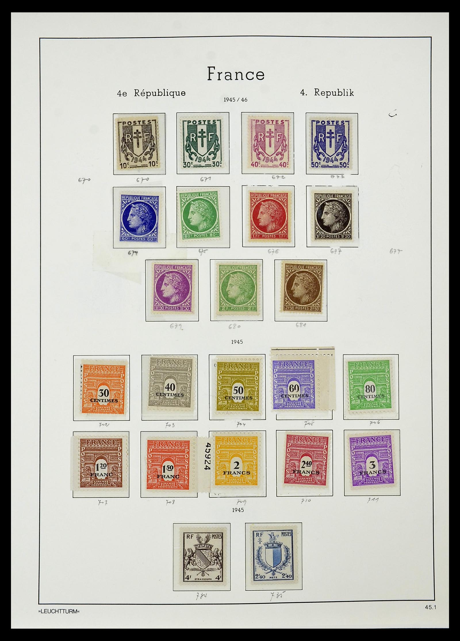 34581 042 - Postzegelverzameling 34581 Frankrijk 1849-1965.