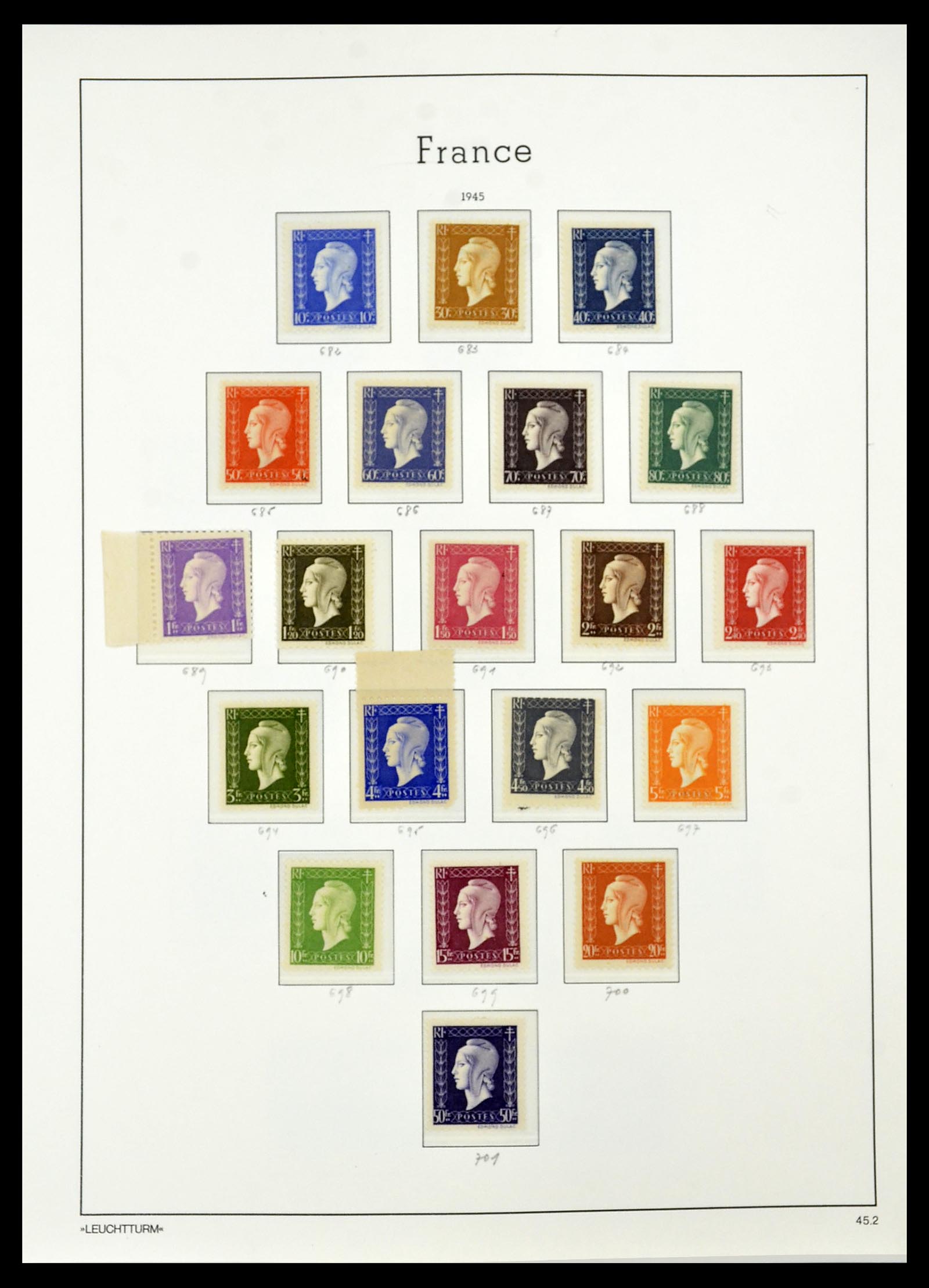 34581 043 - Postzegelverzameling 34581 Frankrijk 1849-1965.