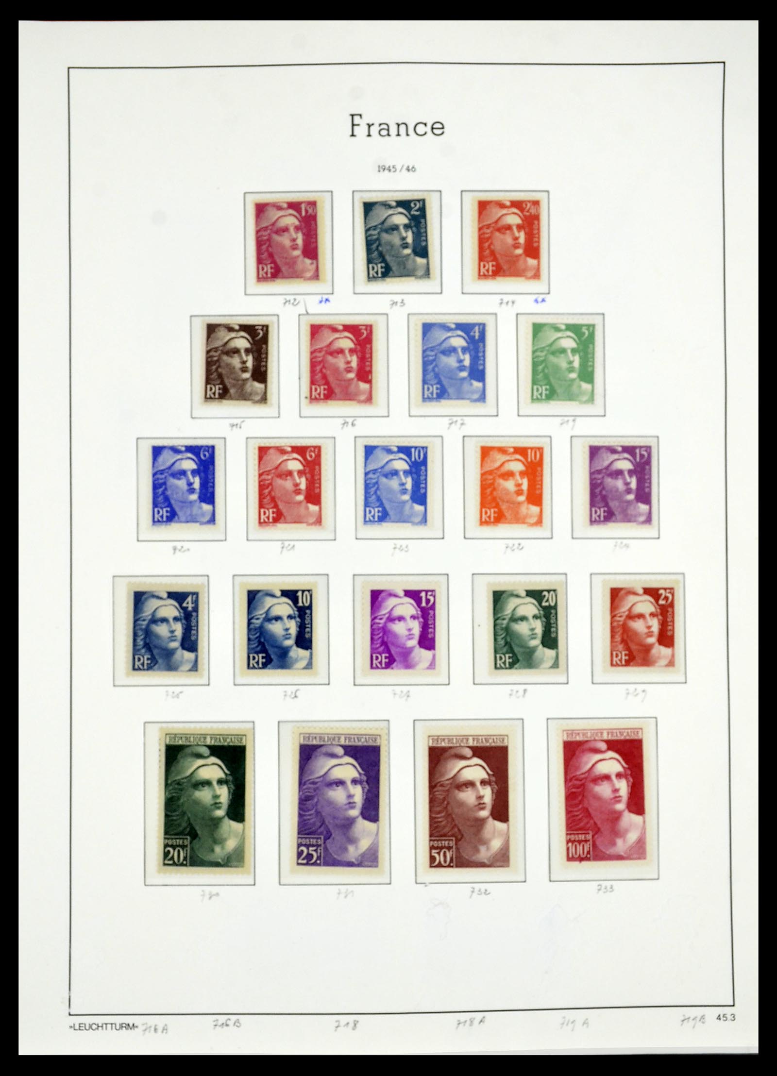 34581 045 - Postzegelverzameling 34581 Frankrijk 1849-1965.