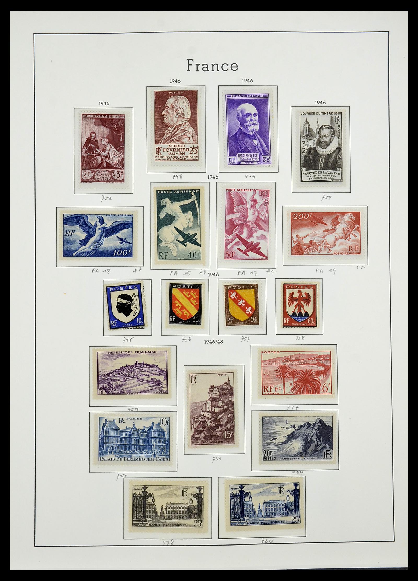 34581 046 - Postzegelverzameling 34581 Frankrijk 1849-1965.