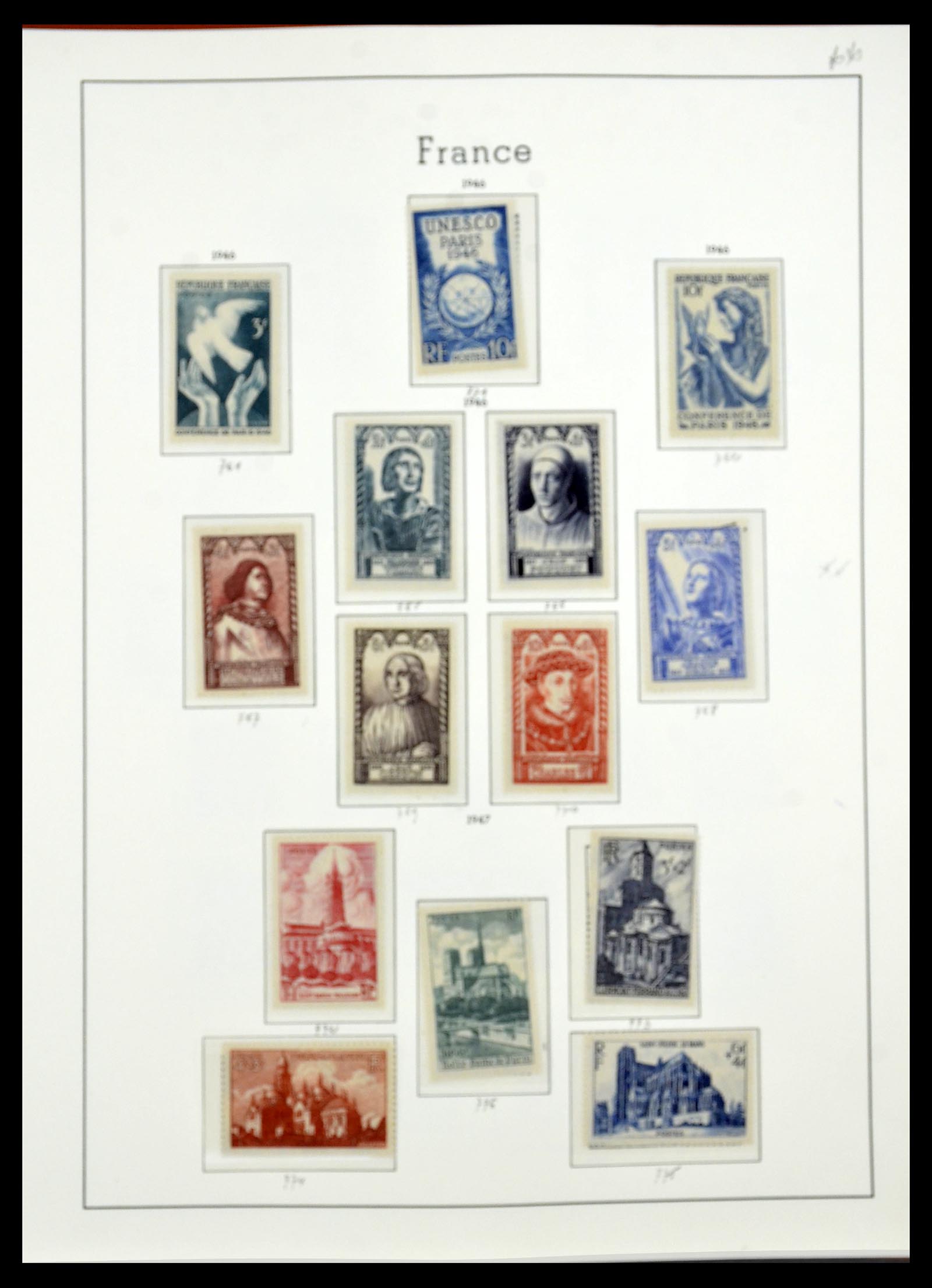 34581 047 - Postzegelverzameling 34581 Frankrijk 1849-1965.