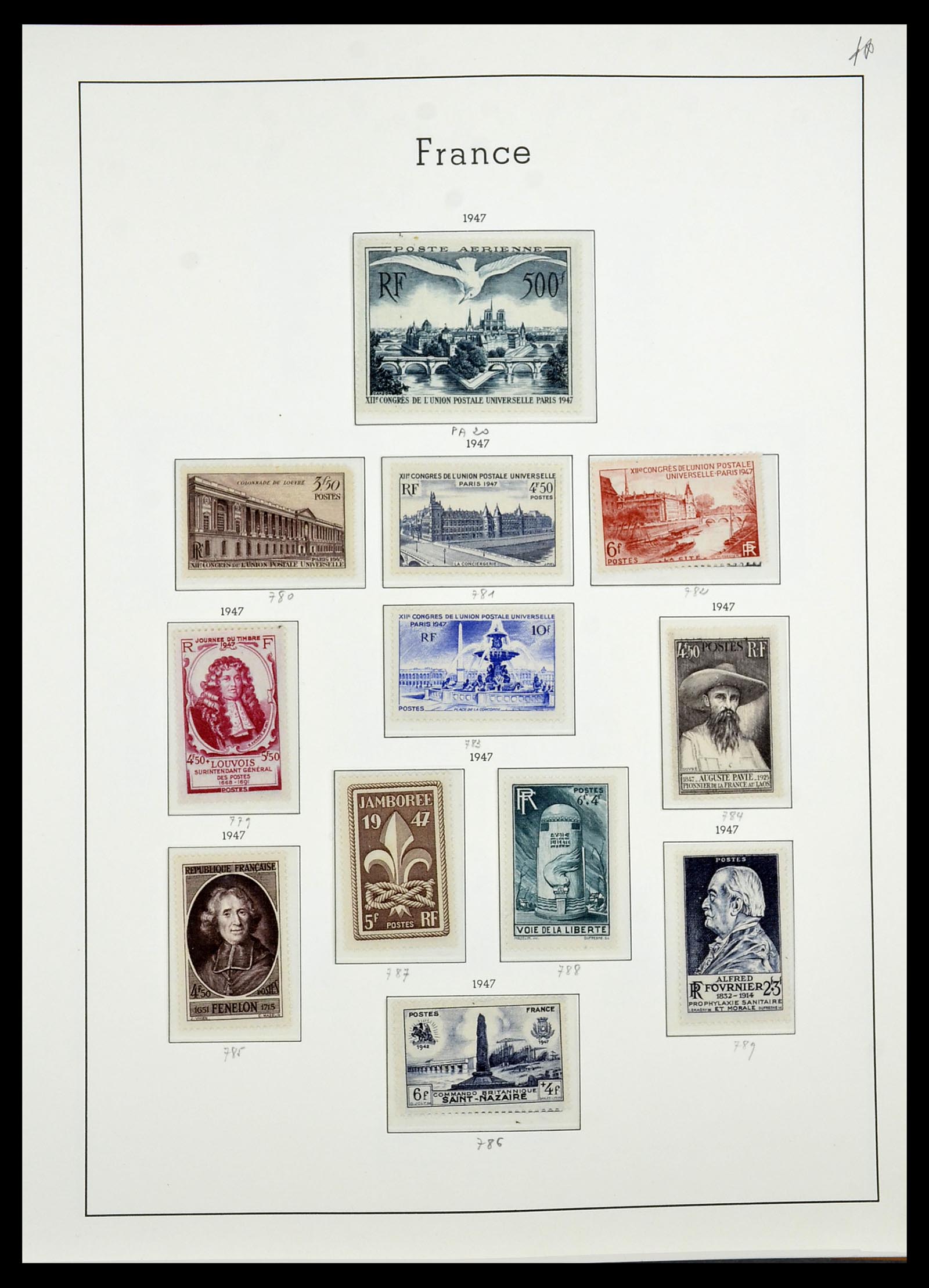 34581 049 - Postzegelverzameling 34581 Frankrijk 1849-1965.