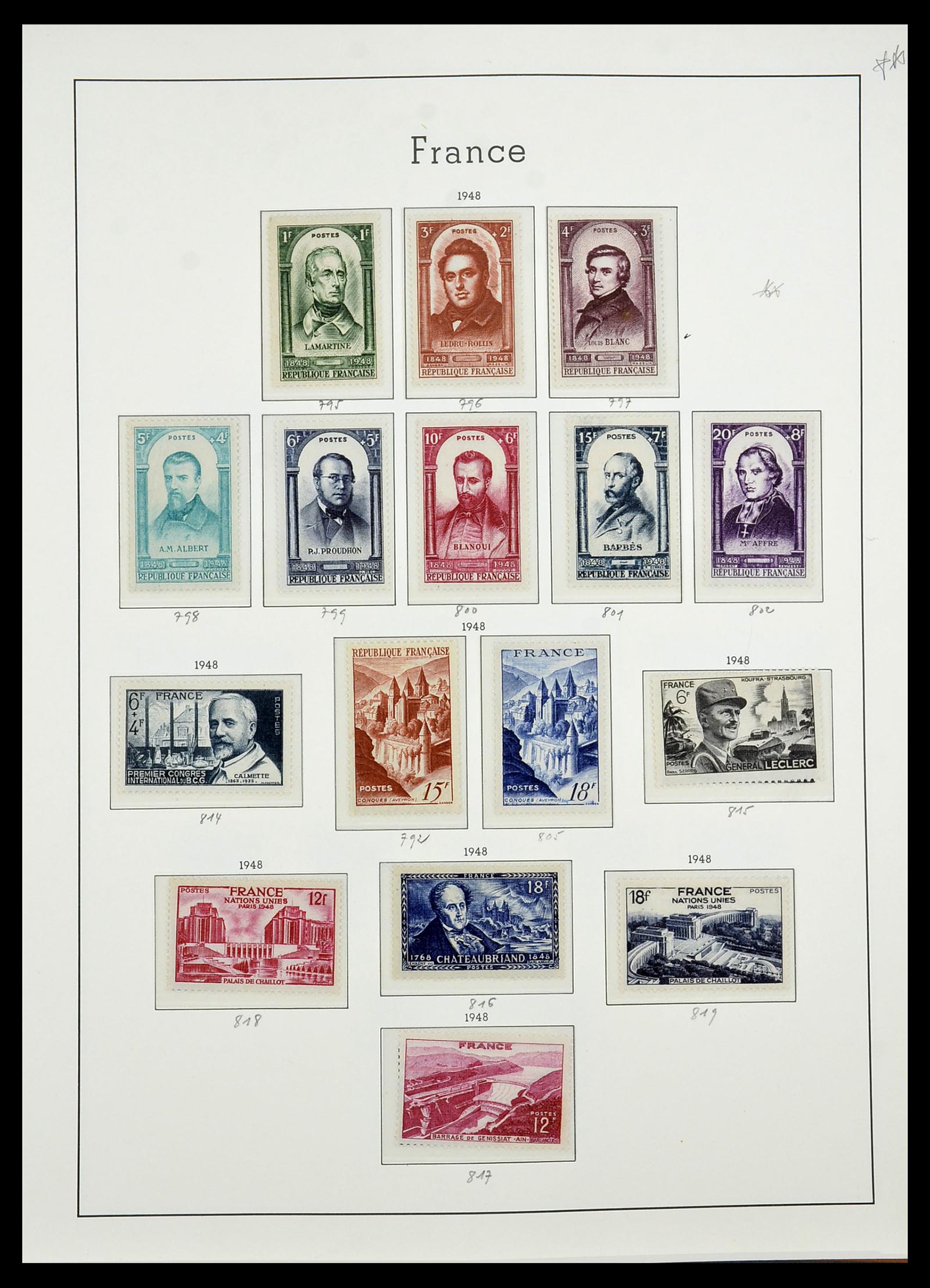 34581 050 - Postzegelverzameling 34581 Frankrijk 1849-1965.