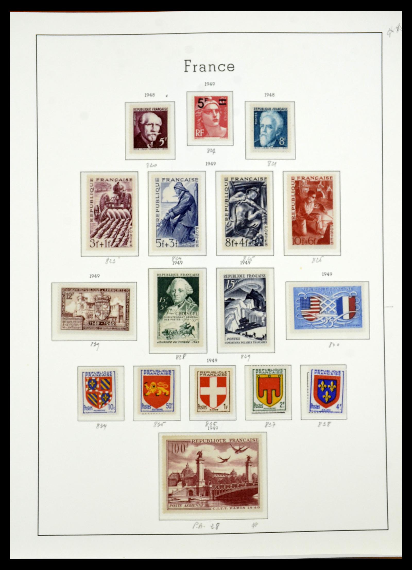34581 051 - Postzegelverzameling 34581 Frankrijk 1849-1965.