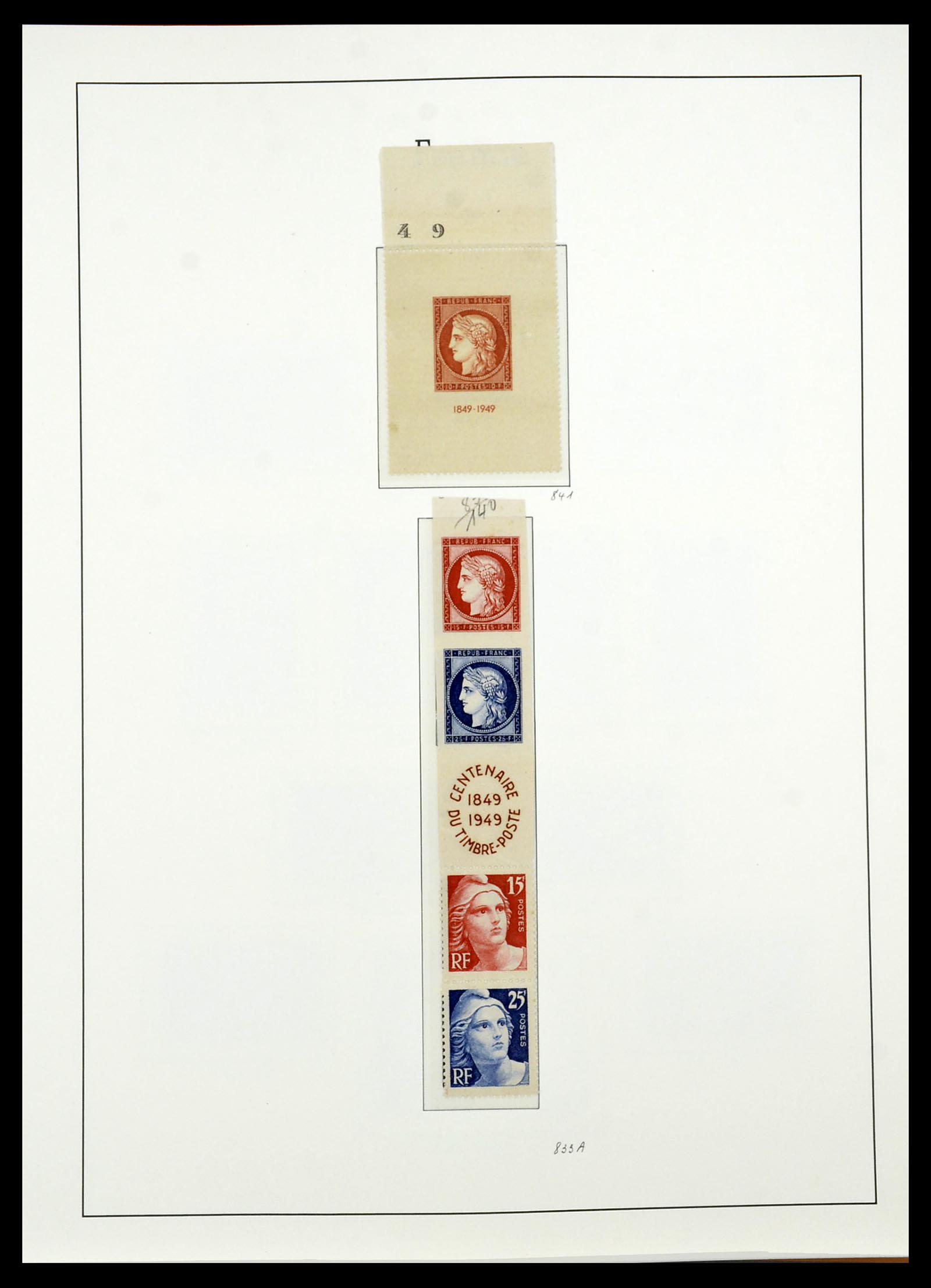 34581 052 - Postzegelverzameling 34581 Frankrijk 1849-1965.