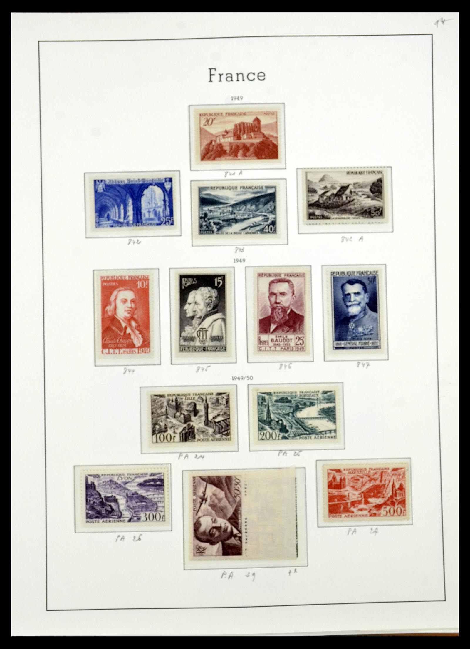 34581 053 - Postzegelverzameling 34581 Frankrijk 1849-1965.