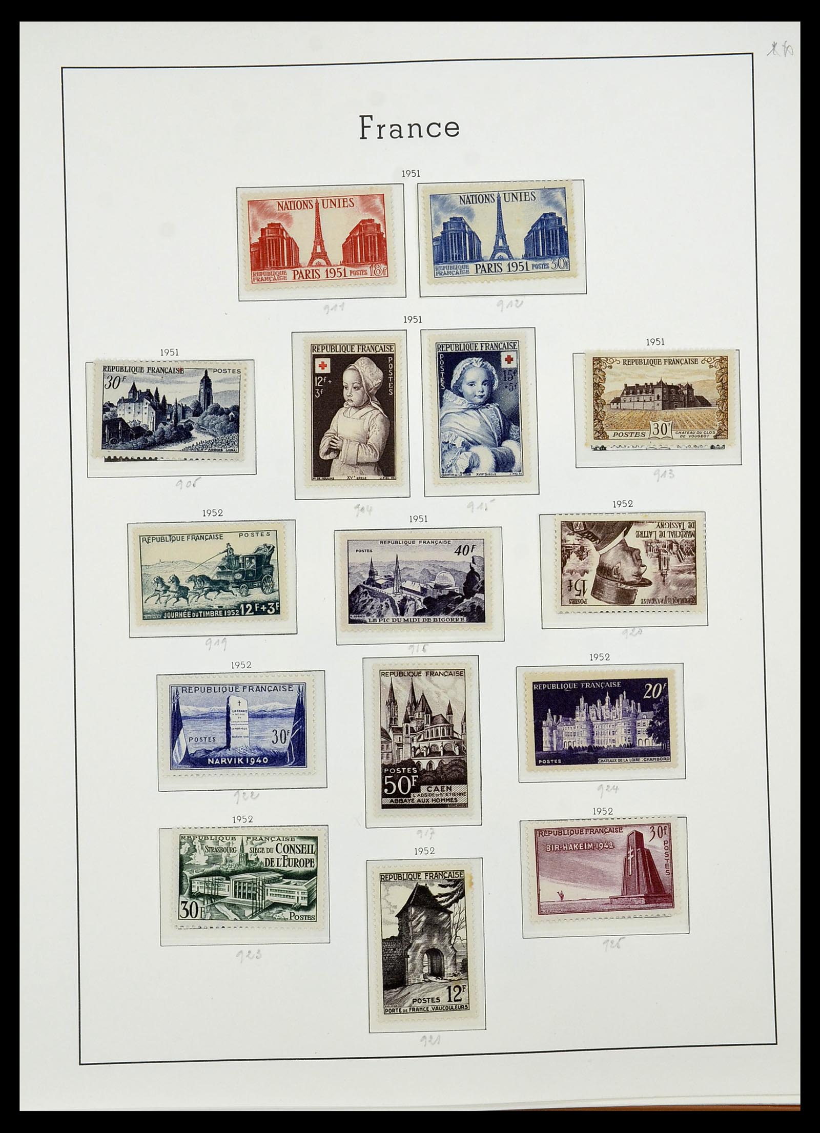 34581 058 - Postzegelverzameling 34581 Frankrijk 1849-1965.