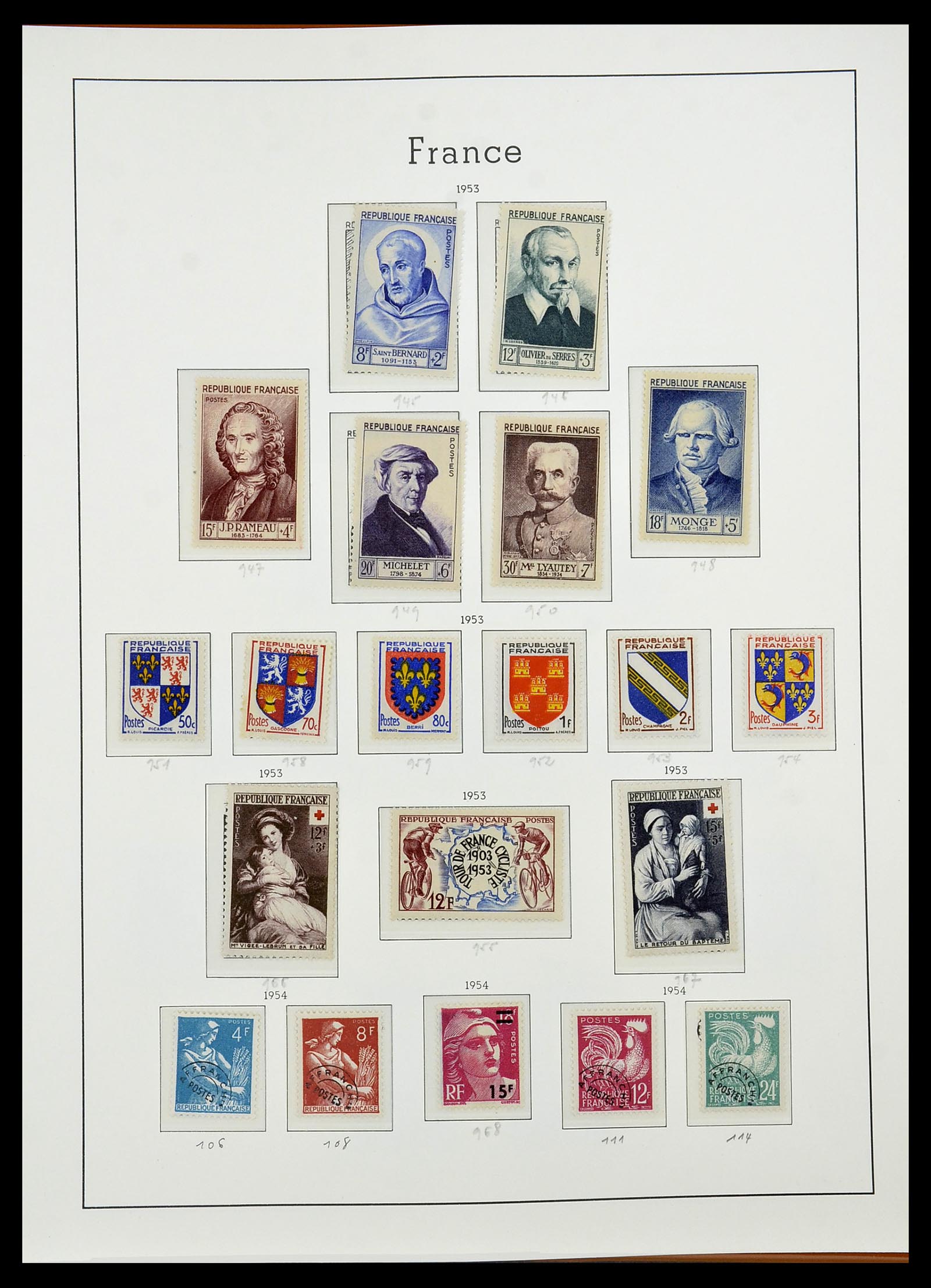 34581 061 - Postzegelverzameling 34581 Frankrijk 1849-1965.