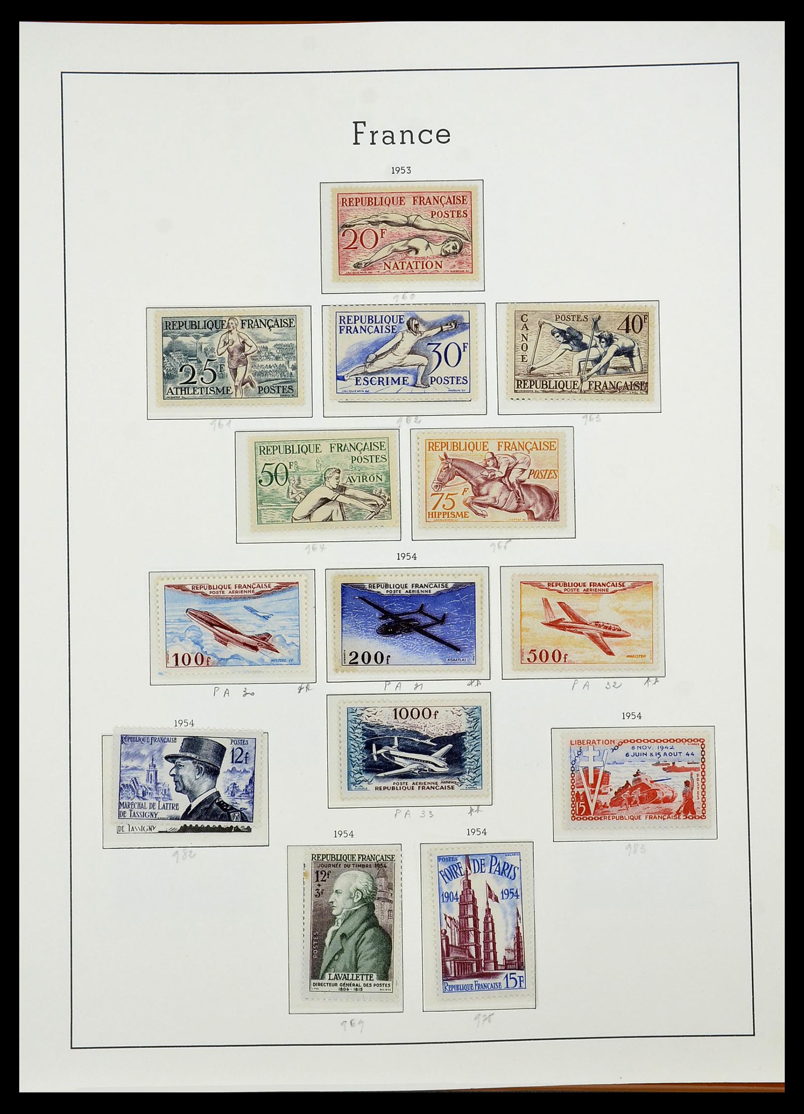 34581 062 - Postzegelverzameling 34581 Frankrijk 1849-1965.