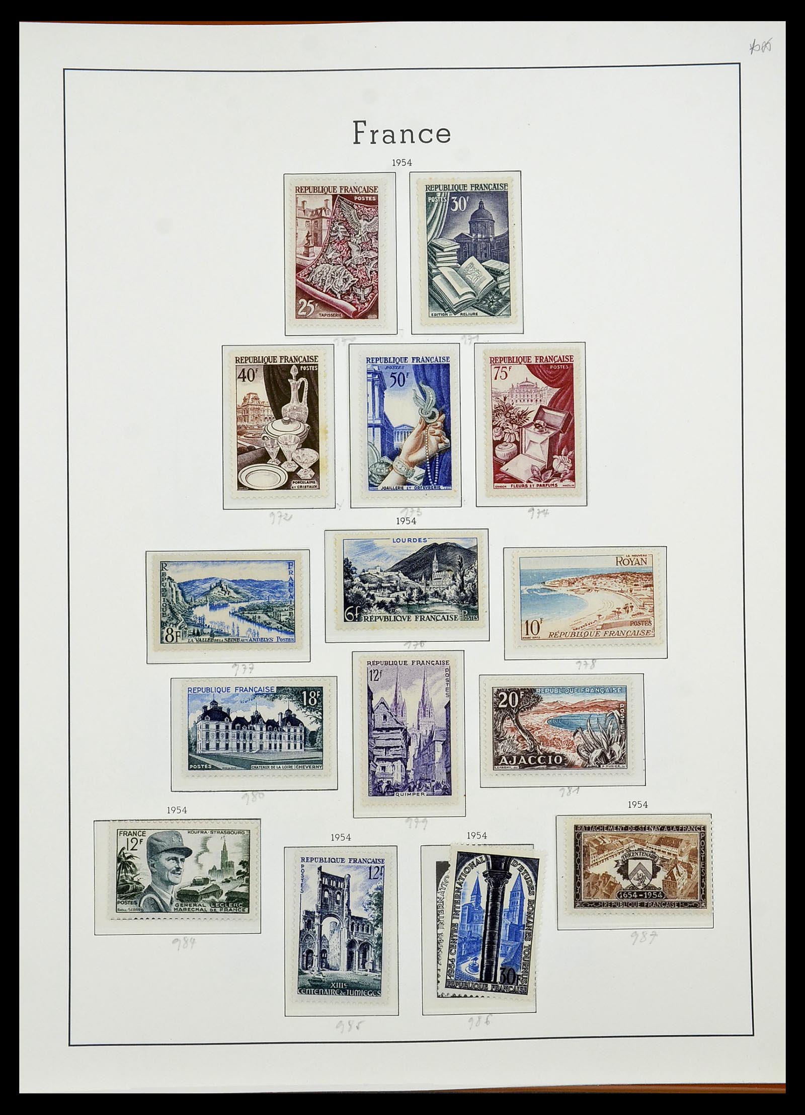 34581 063 - Postzegelverzameling 34581 Frankrijk 1849-1965.