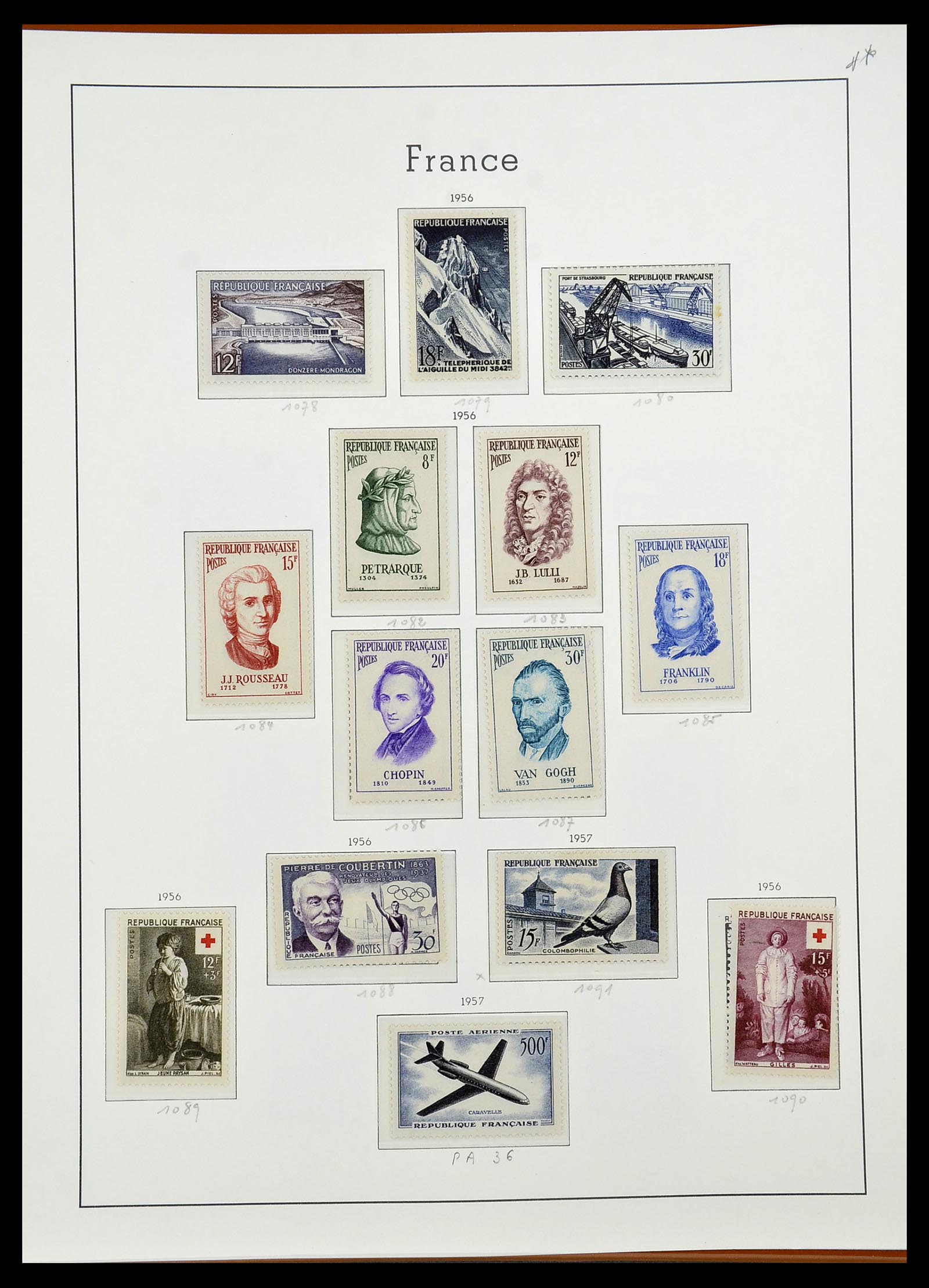 34581 071 - Postzegelverzameling 34581 Frankrijk 1849-1965.