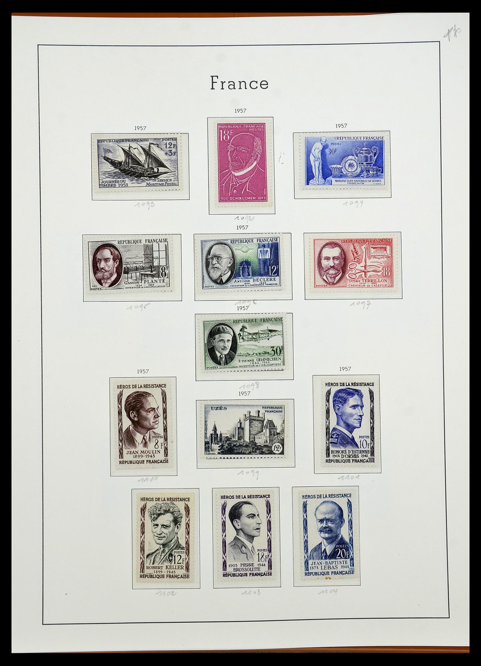 34581 072 - Postzegelverzameling 34581 Frankrijk 1849-1965.
