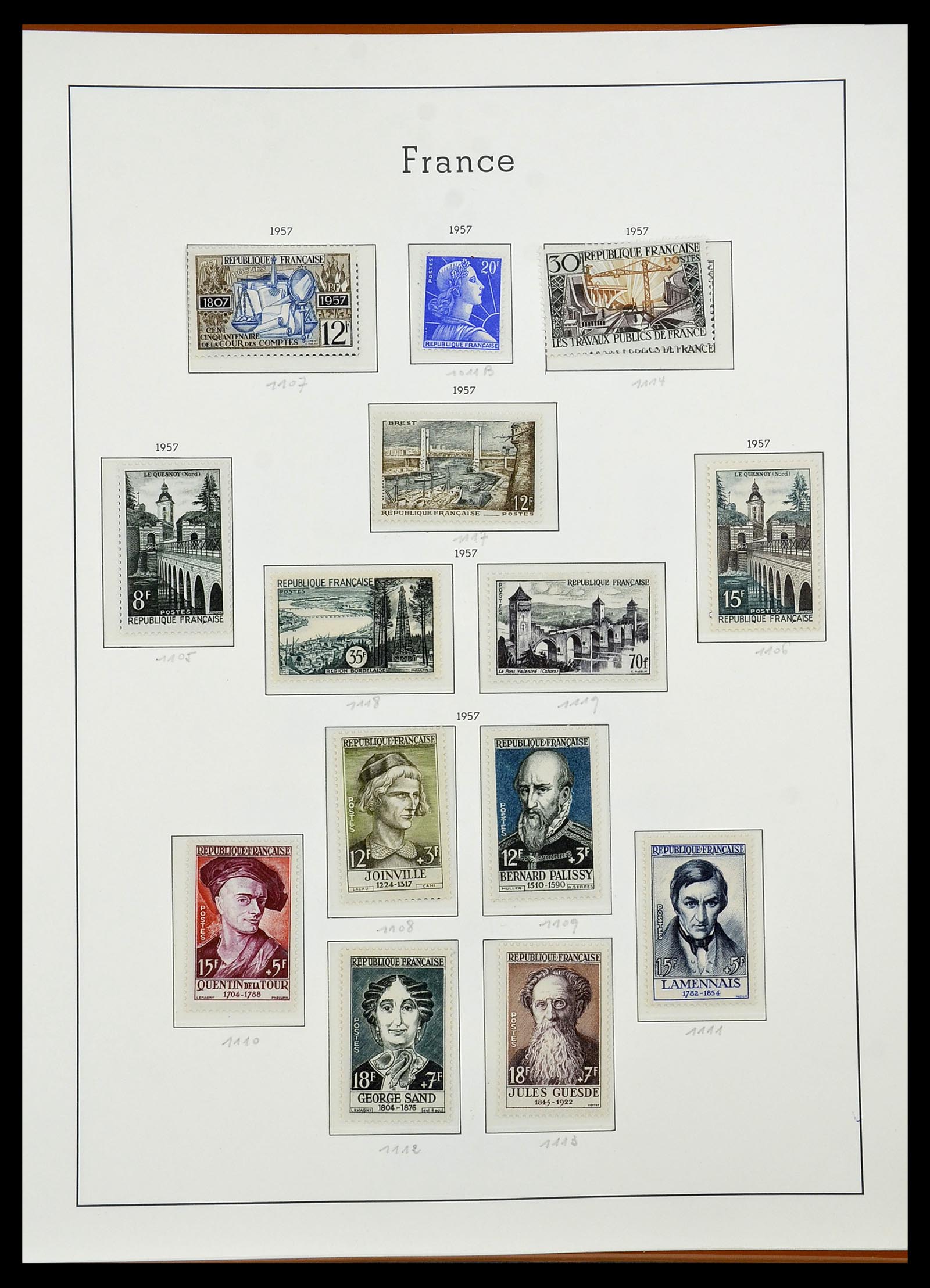 34581 073 - Postzegelverzameling 34581 Frankrijk 1849-1965.