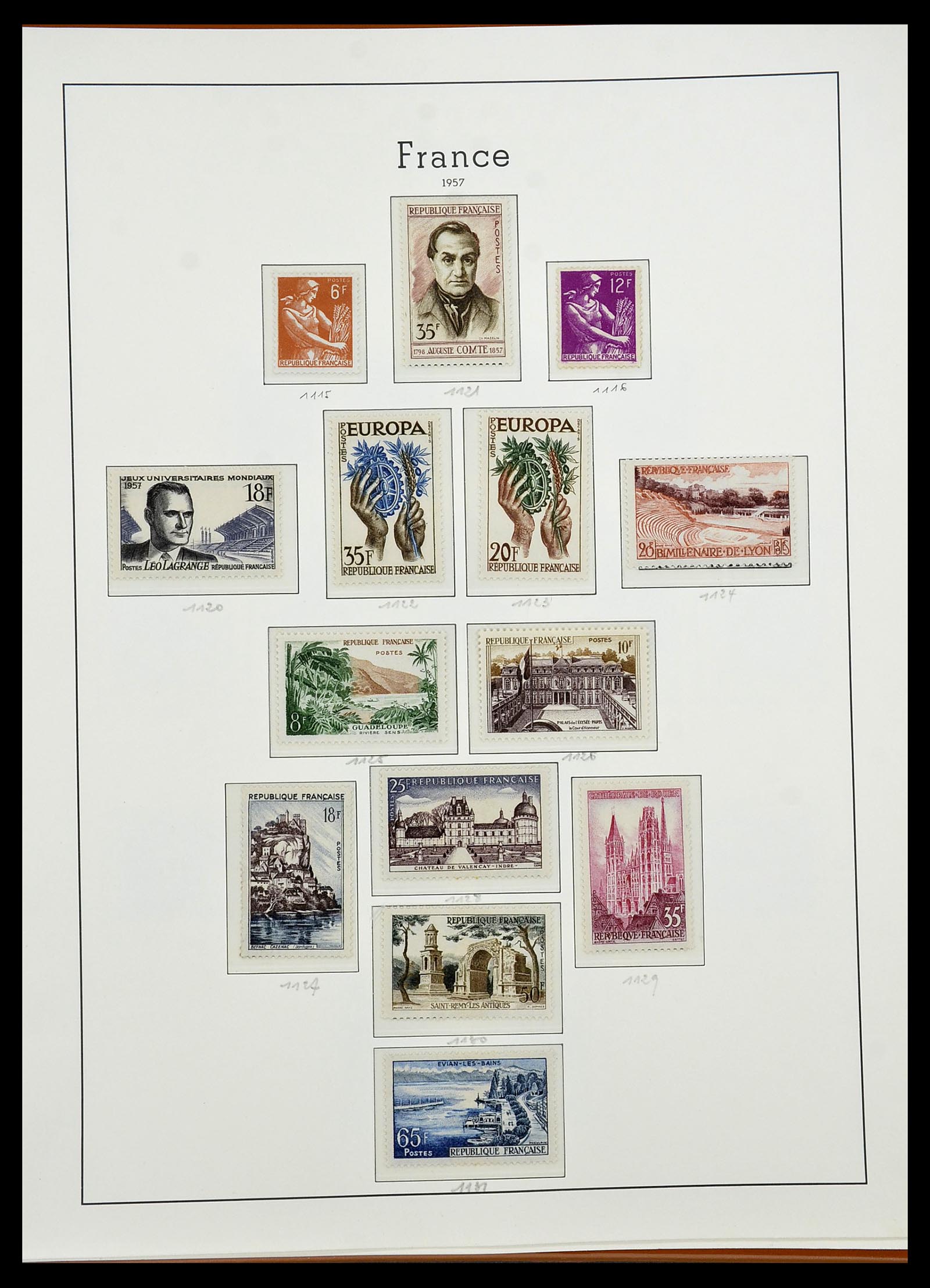 34581 074 - Postzegelverzameling 34581 Frankrijk 1849-1965.