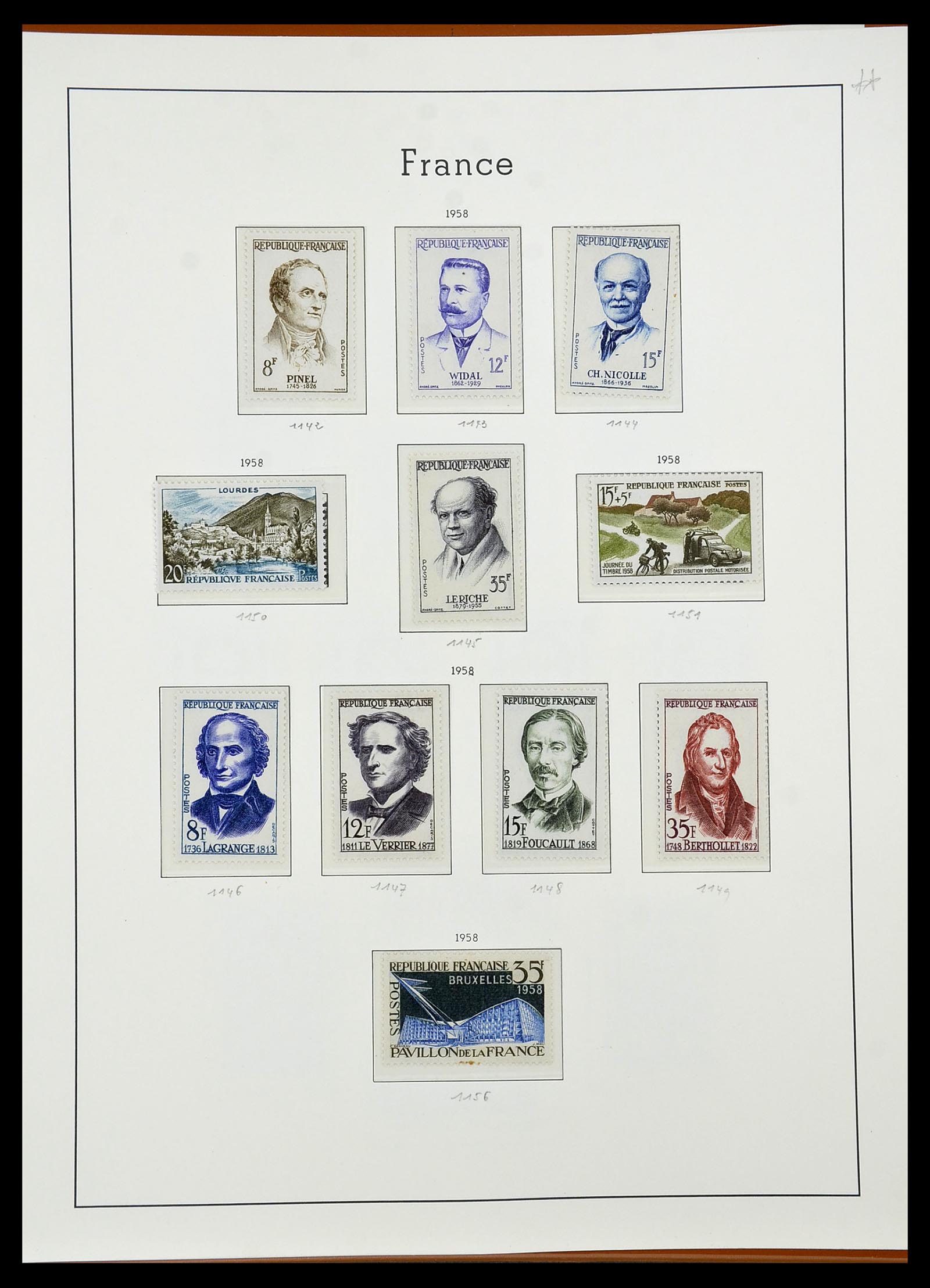 34581 076 - Postzegelverzameling 34581 Frankrijk 1849-1965.