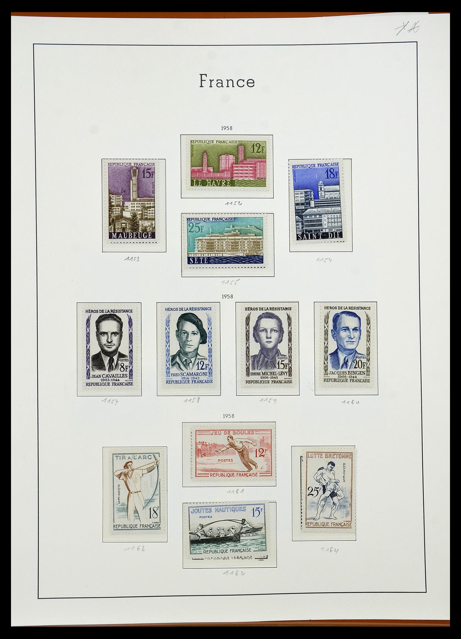 34581 077 - Postzegelverzameling 34581 Frankrijk 1849-1965.