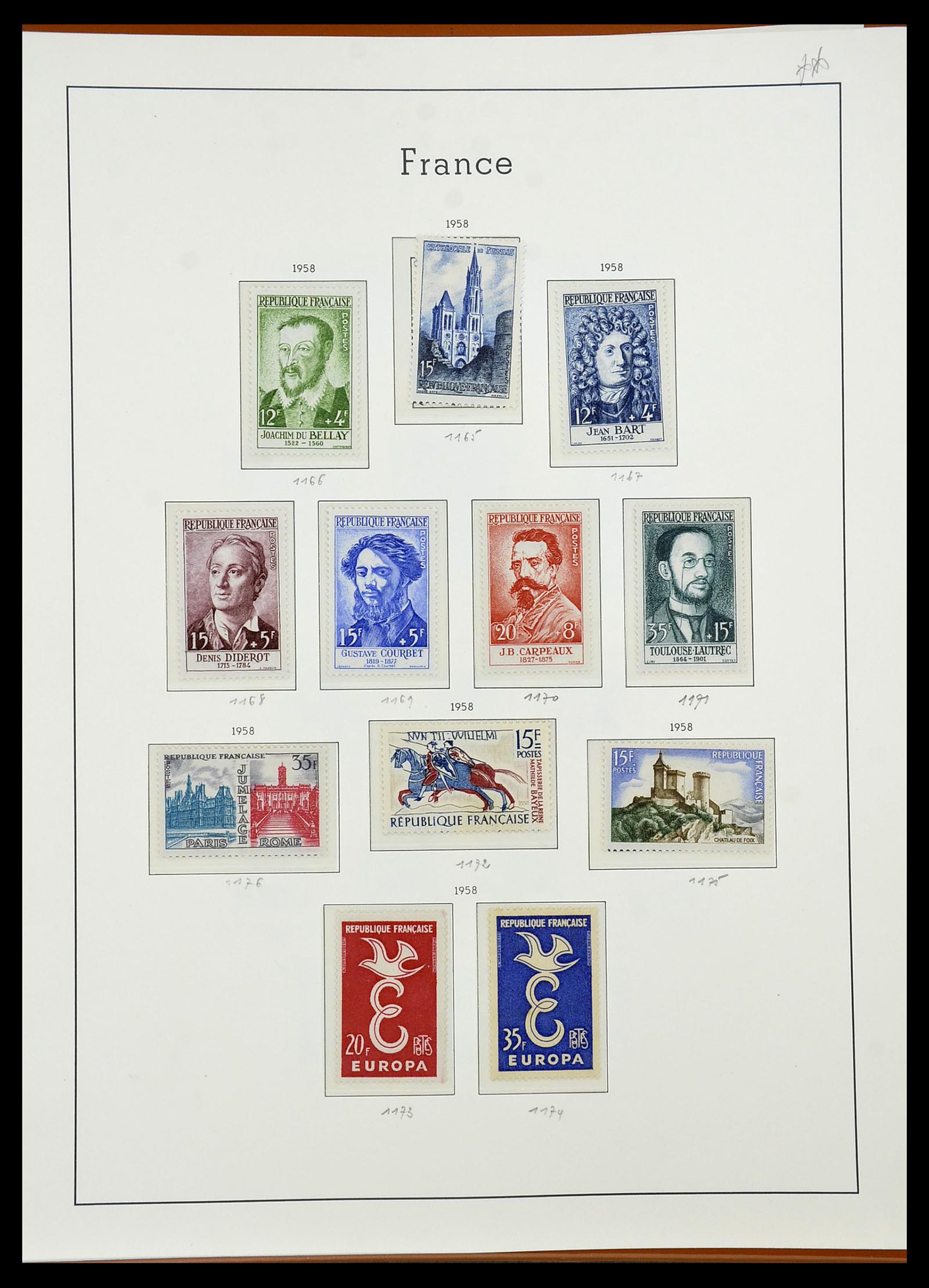 34581 078 - Postzegelverzameling 34581 Frankrijk 1849-1965.