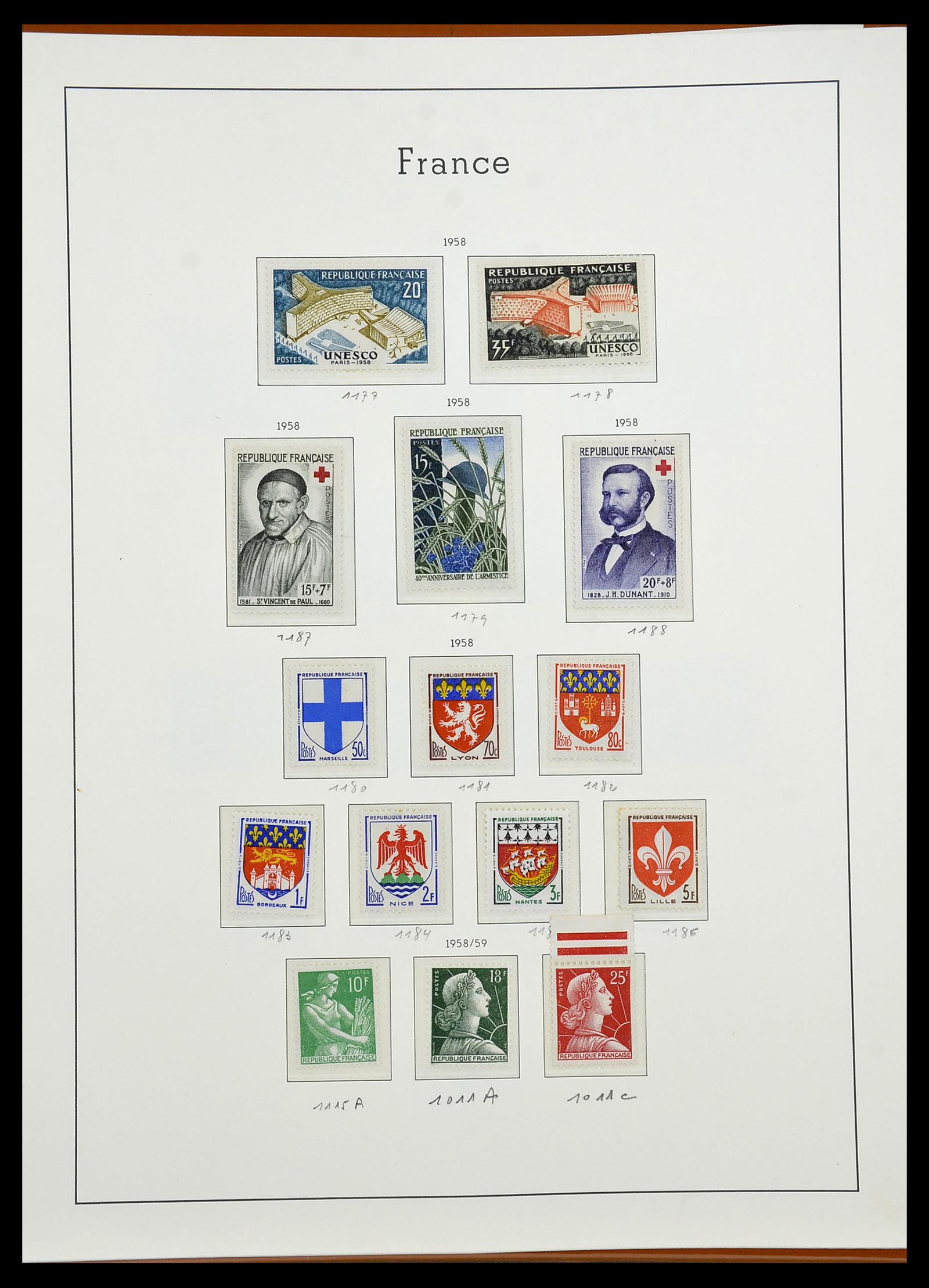 34581 079 - Postzegelverzameling 34581 Frankrijk 1849-1965.