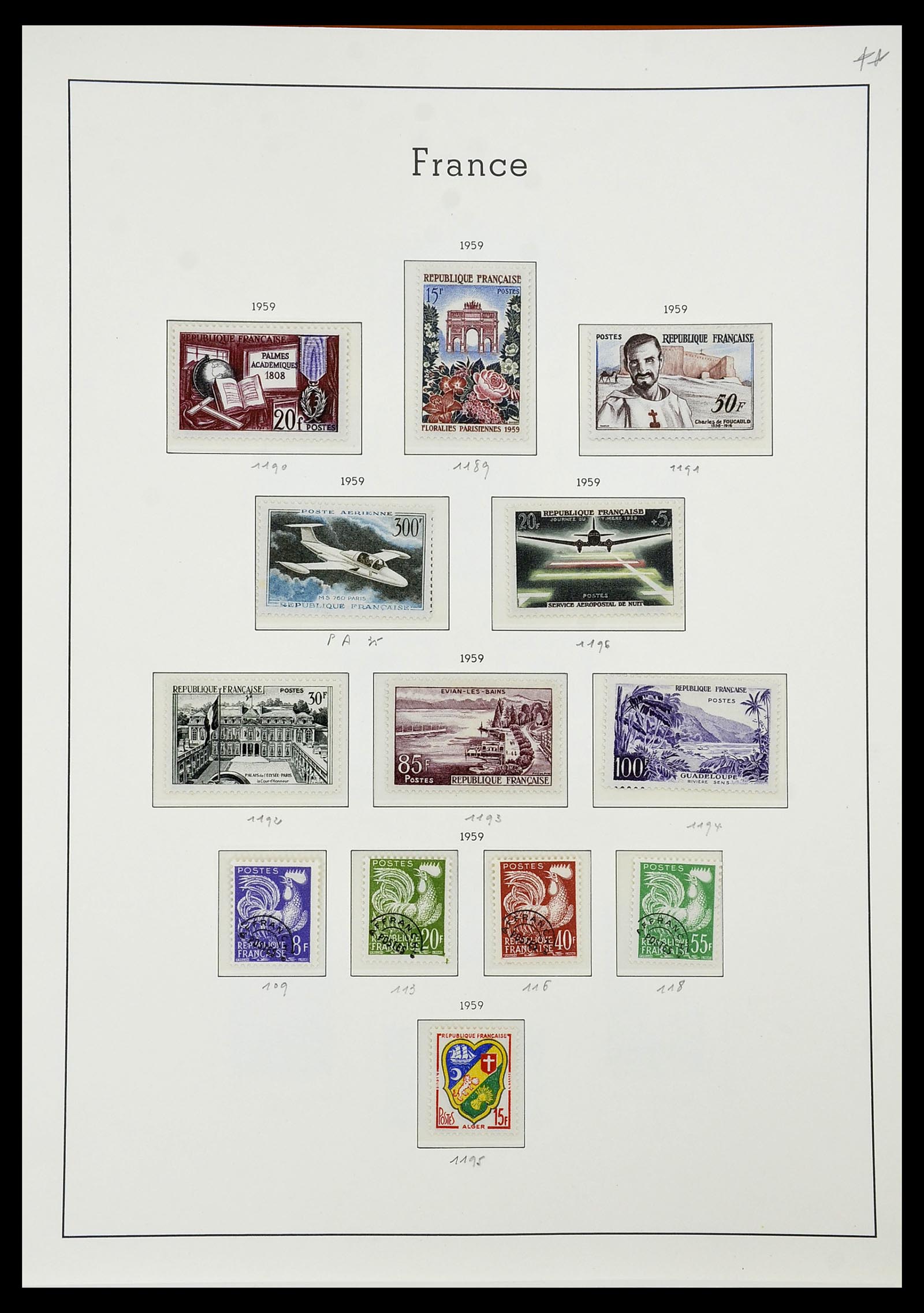 34581 080 - Postzegelverzameling 34581 Frankrijk 1849-1965.
