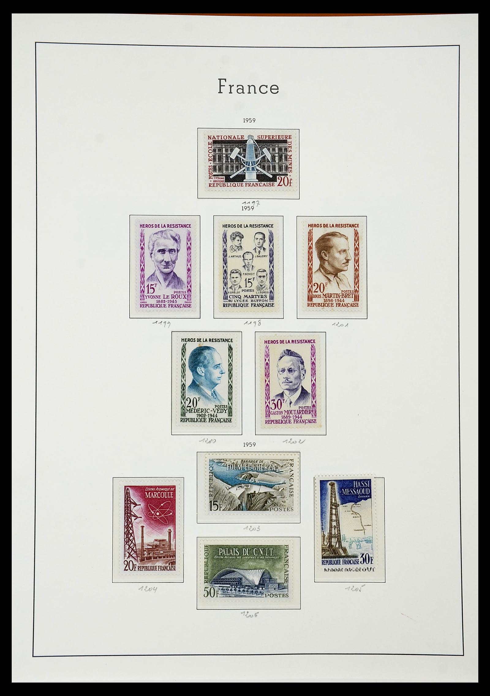 34581 081 - Postzegelverzameling 34581 Frankrijk 1849-1965.