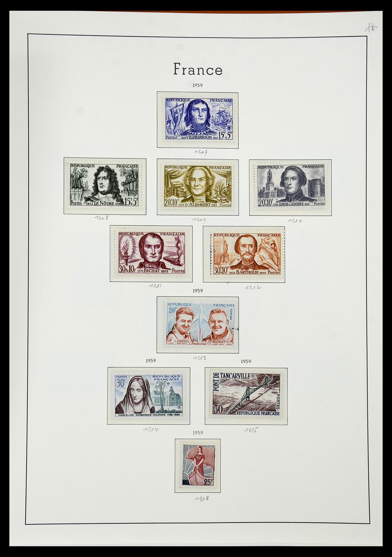 34581 082 - Postzegelverzameling 34581 Frankrijk 1849-1965.