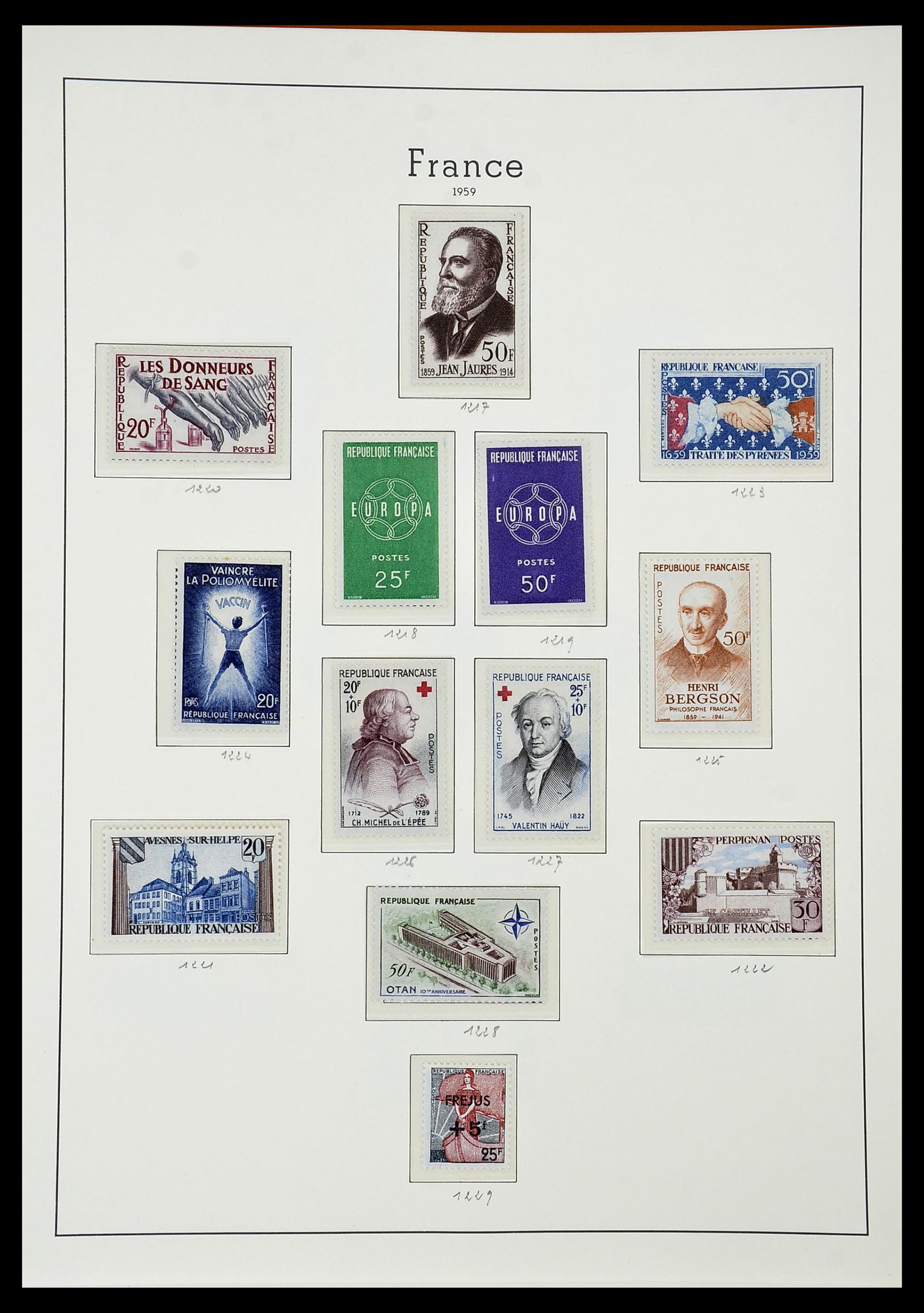 34581 083 - Postzegelverzameling 34581 Frankrijk 1849-1965.