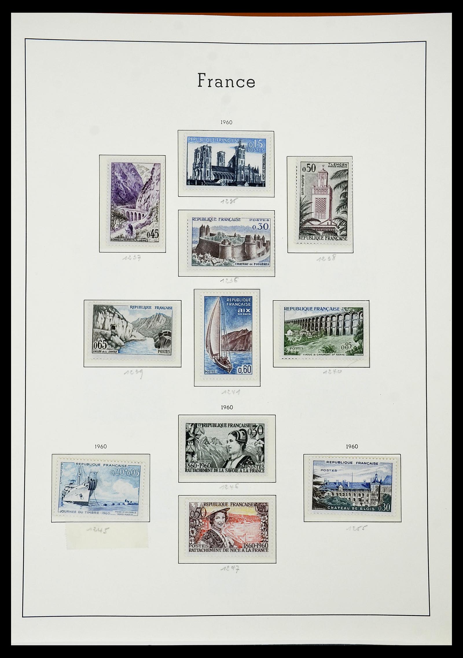 34581 084 - Postzegelverzameling 34581 Frankrijk 1849-1965.