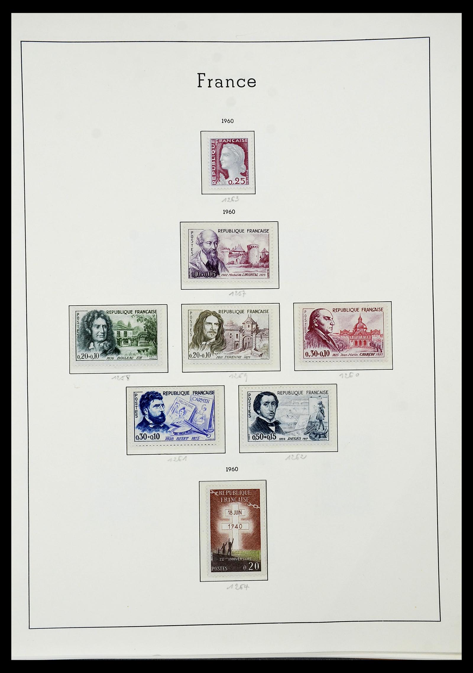 34581 086 - Postzegelverzameling 34581 Frankrijk 1849-1965.
