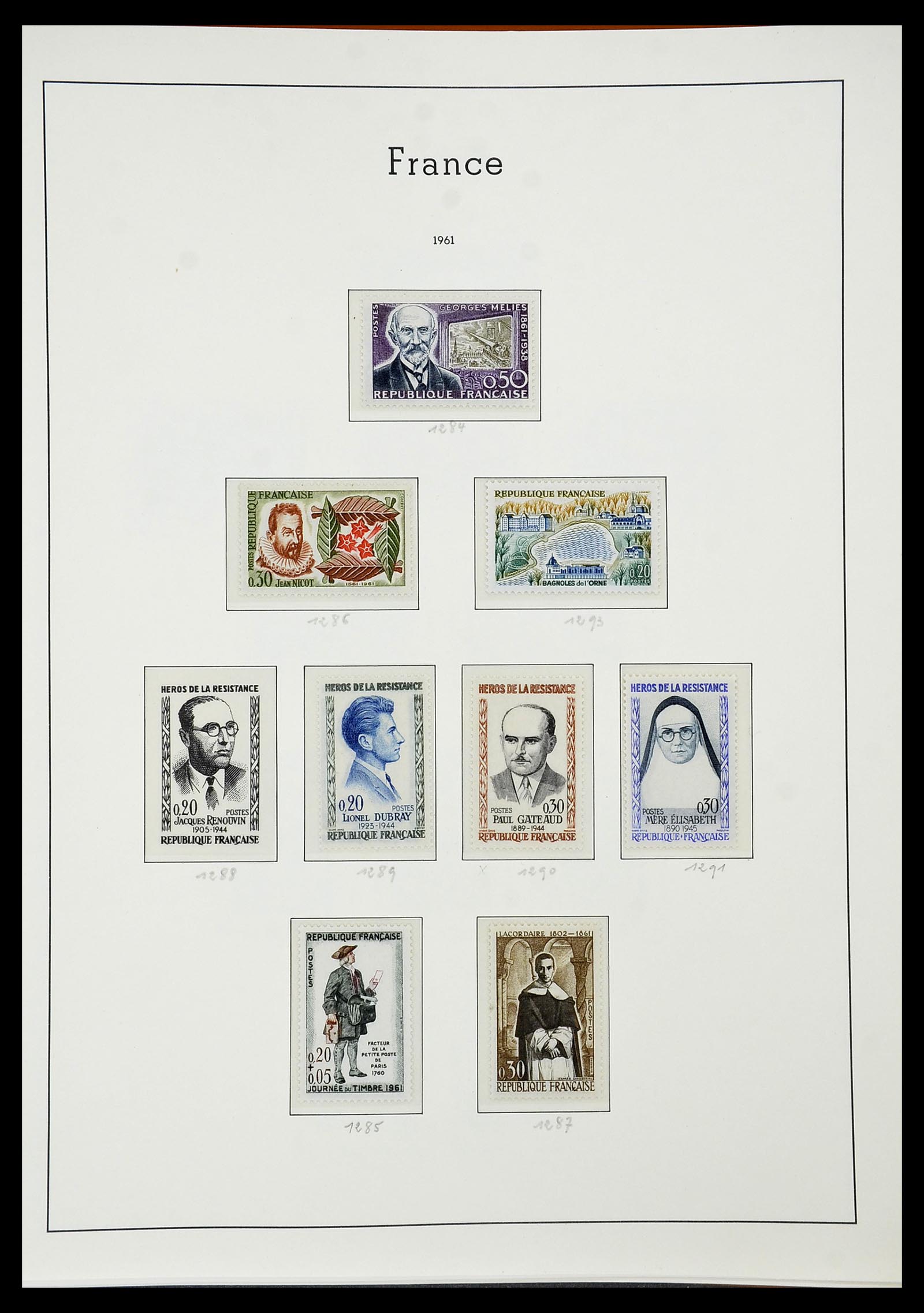 34581 089 - Postzegelverzameling 34581 Frankrijk 1849-1965.