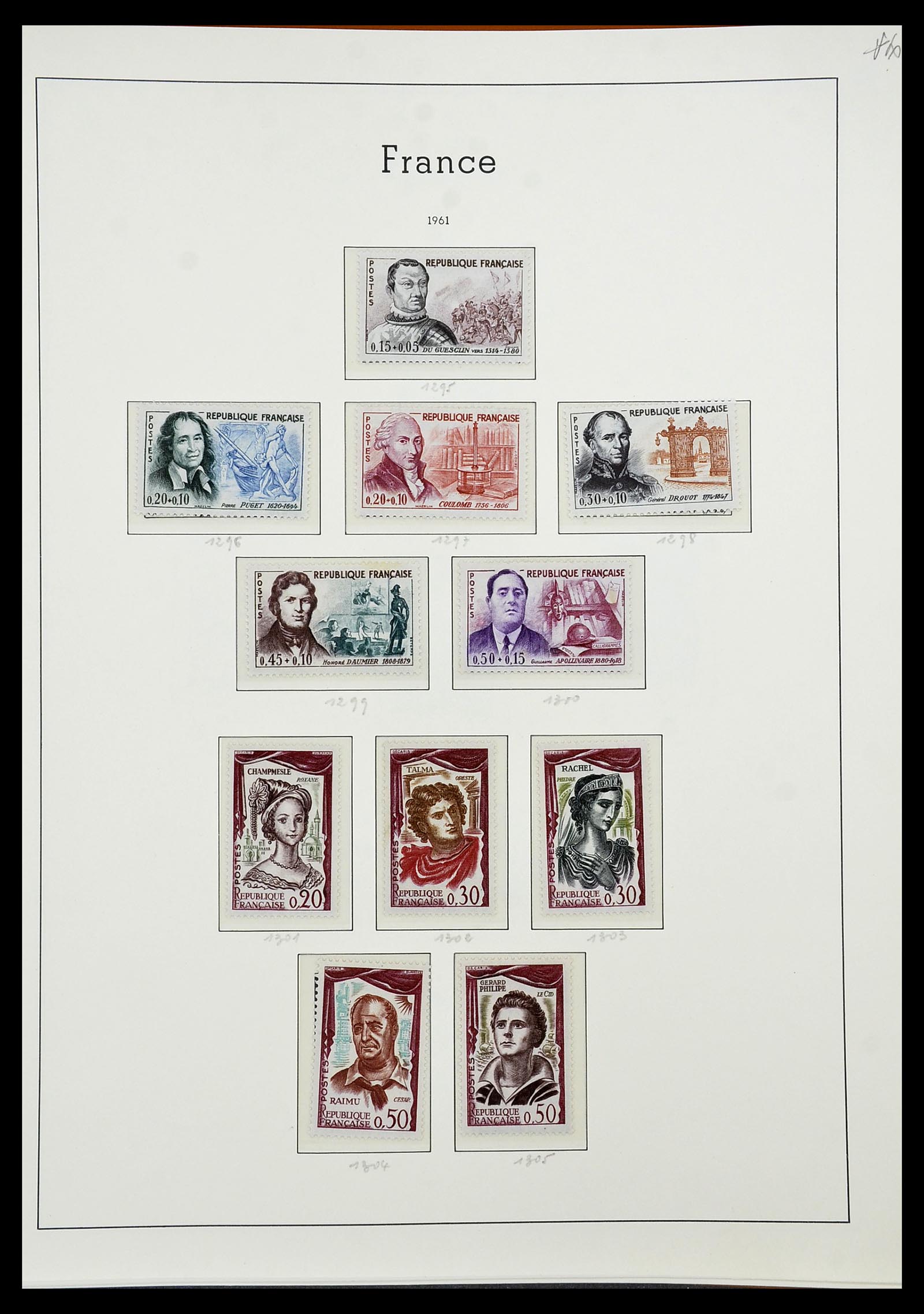 34581 090 - Postzegelverzameling 34581 Frankrijk 1849-1965.