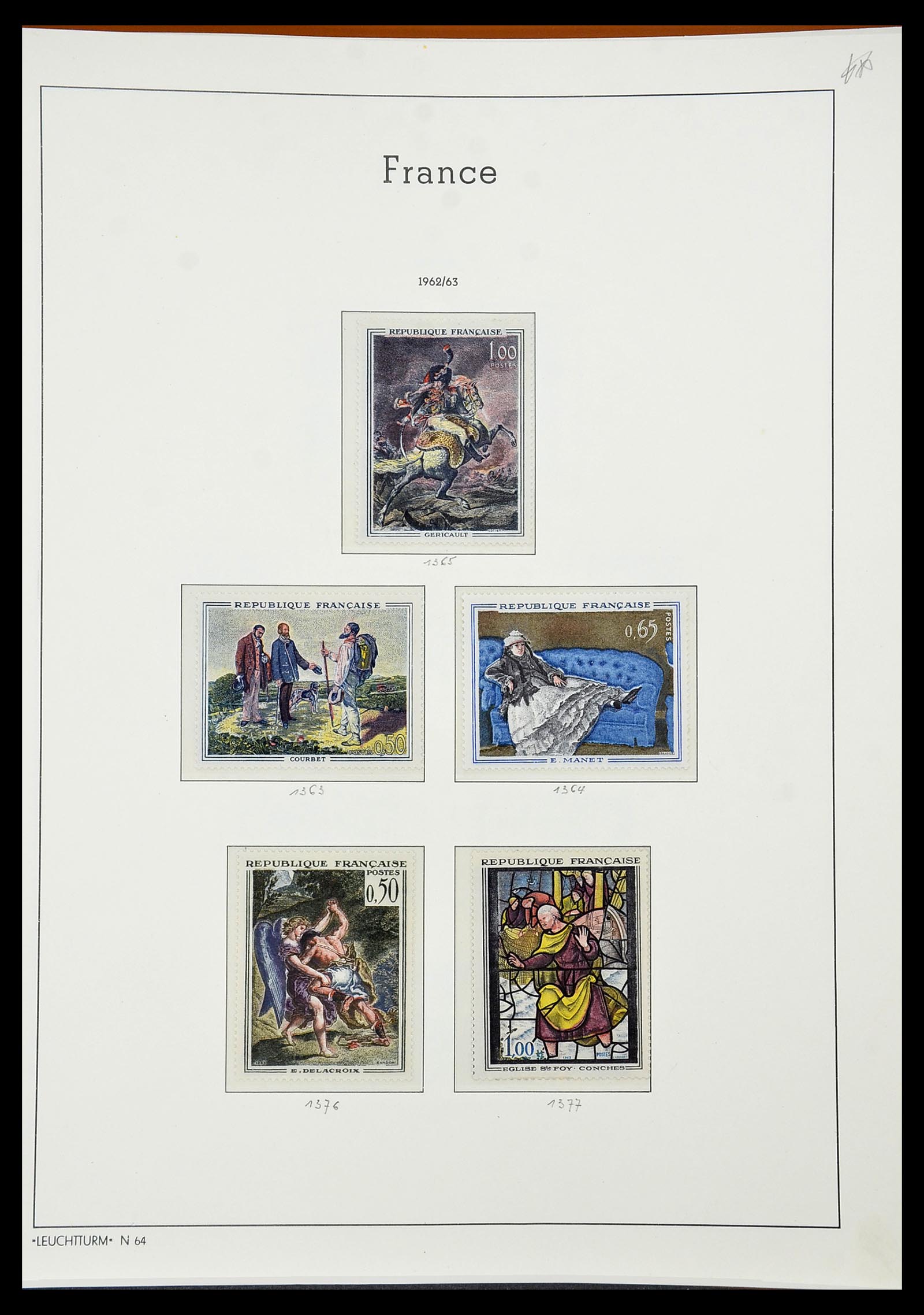 34581 098 - Postzegelverzameling 34581 Frankrijk 1849-1965.