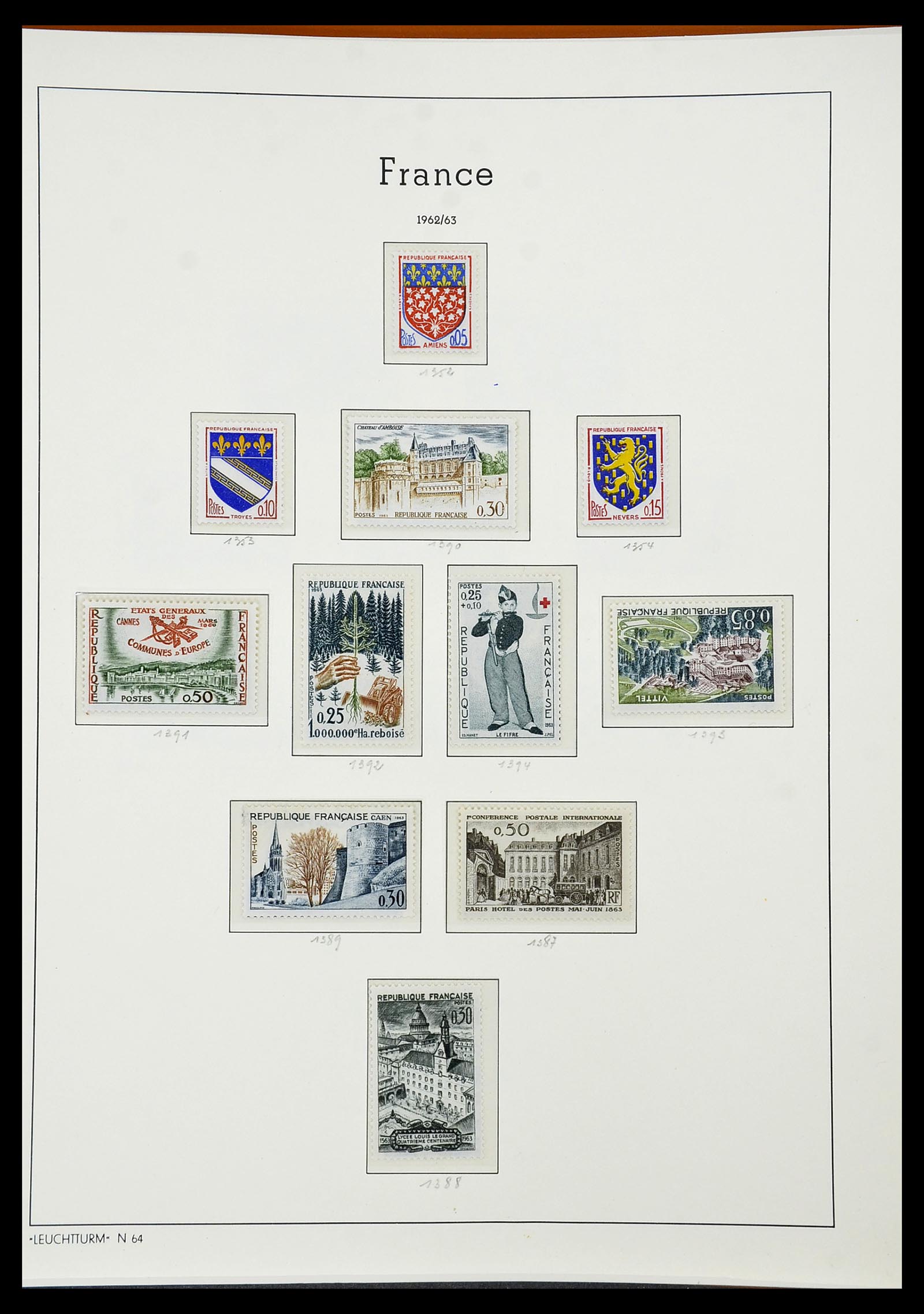 34581 100 - Postzegelverzameling 34581 Frankrijk 1849-1965.