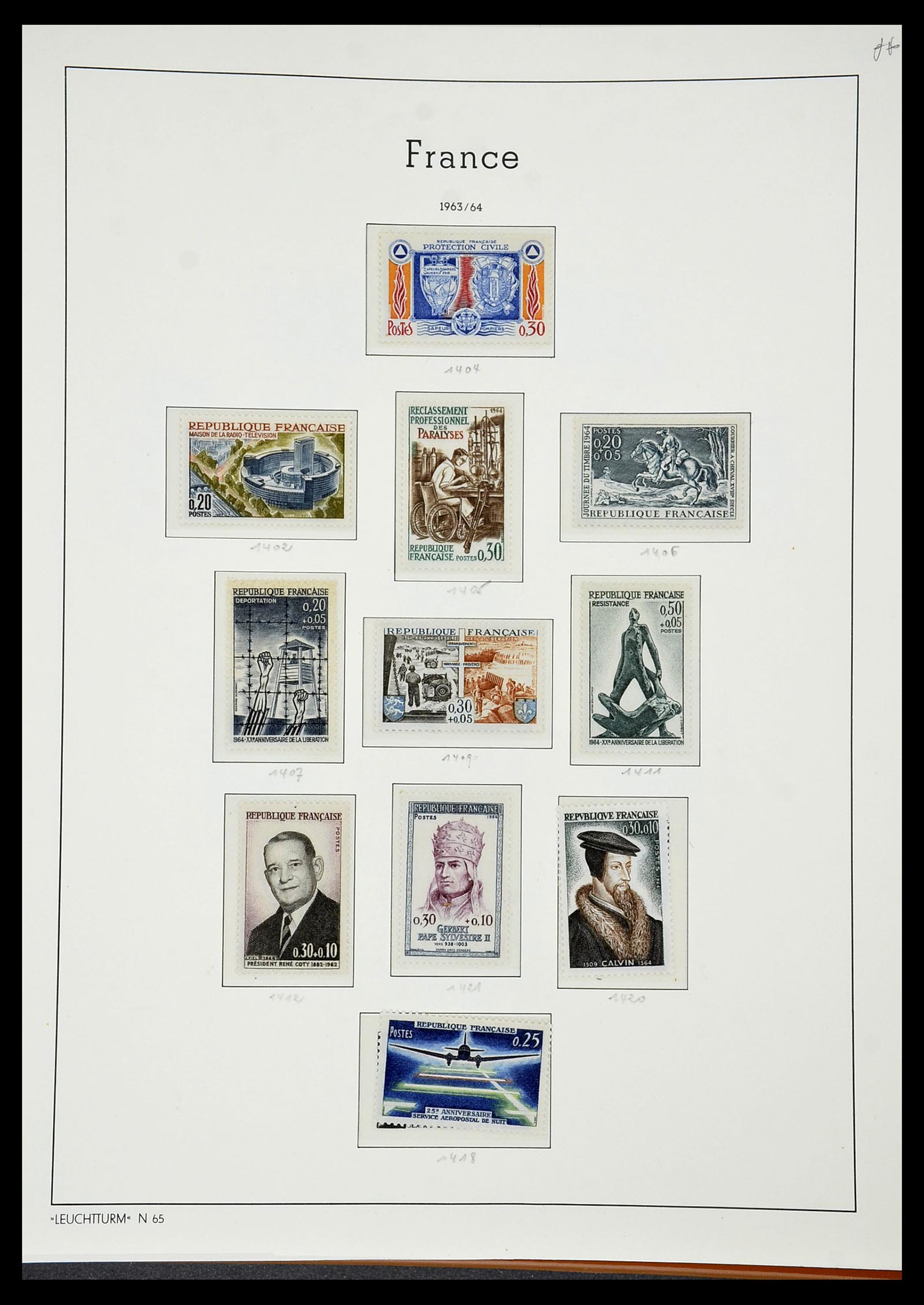 34581 103 - Postzegelverzameling 34581 Frankrijk 1849-1965.