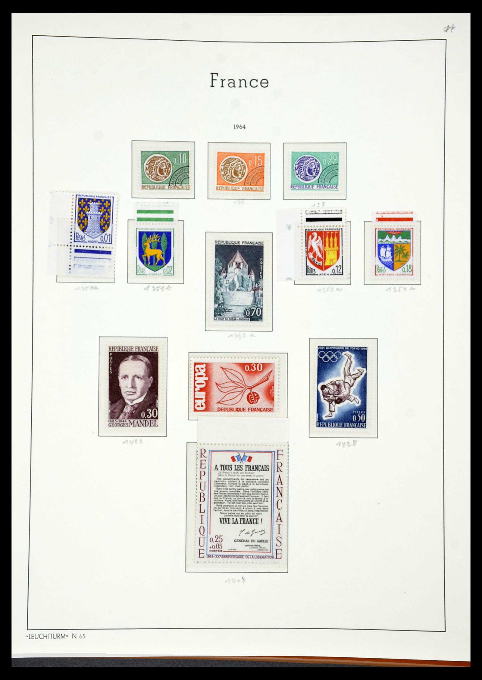 34581 104 - Postzegelverzameling 34581 Frankrijk 1849-1965.