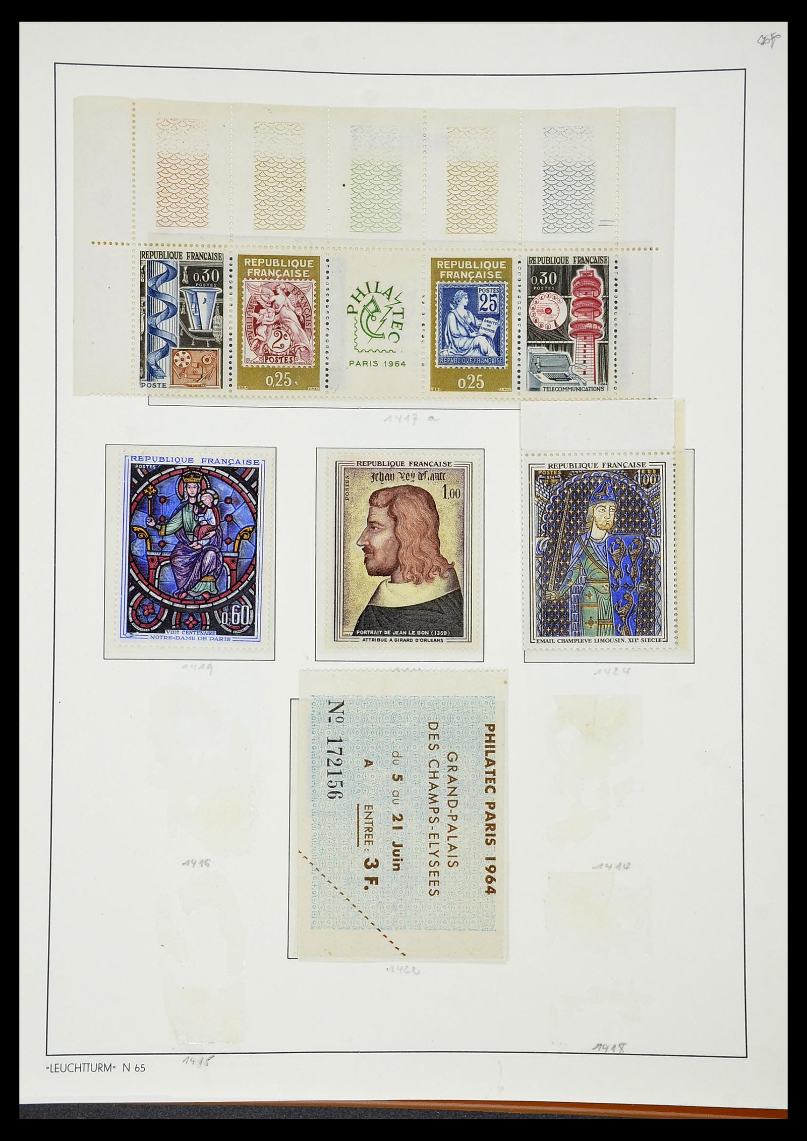 34581 105 - Stamp Collection 34581 France 1849-1965.