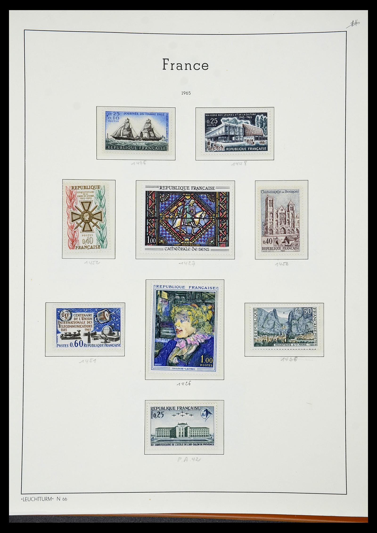 34581 107 - Postzegelverzameling 34581 Frankrijk 1849-1965.